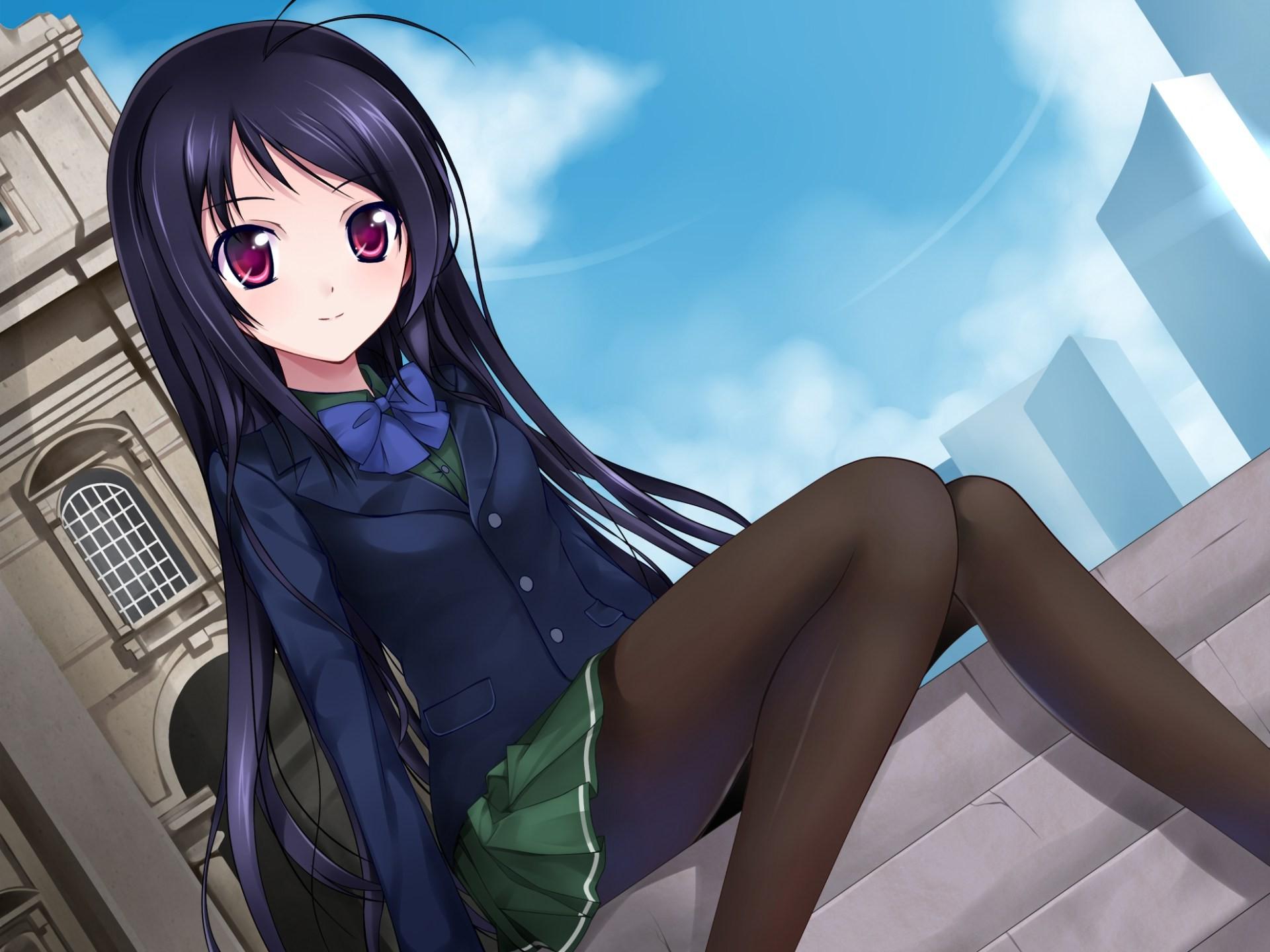 1920x1440 Kuroyukihime, Chiyuri Kurashima, Accel World, Dark Hair, Brunette Wallpaper HD / Desktop and Mobile Background