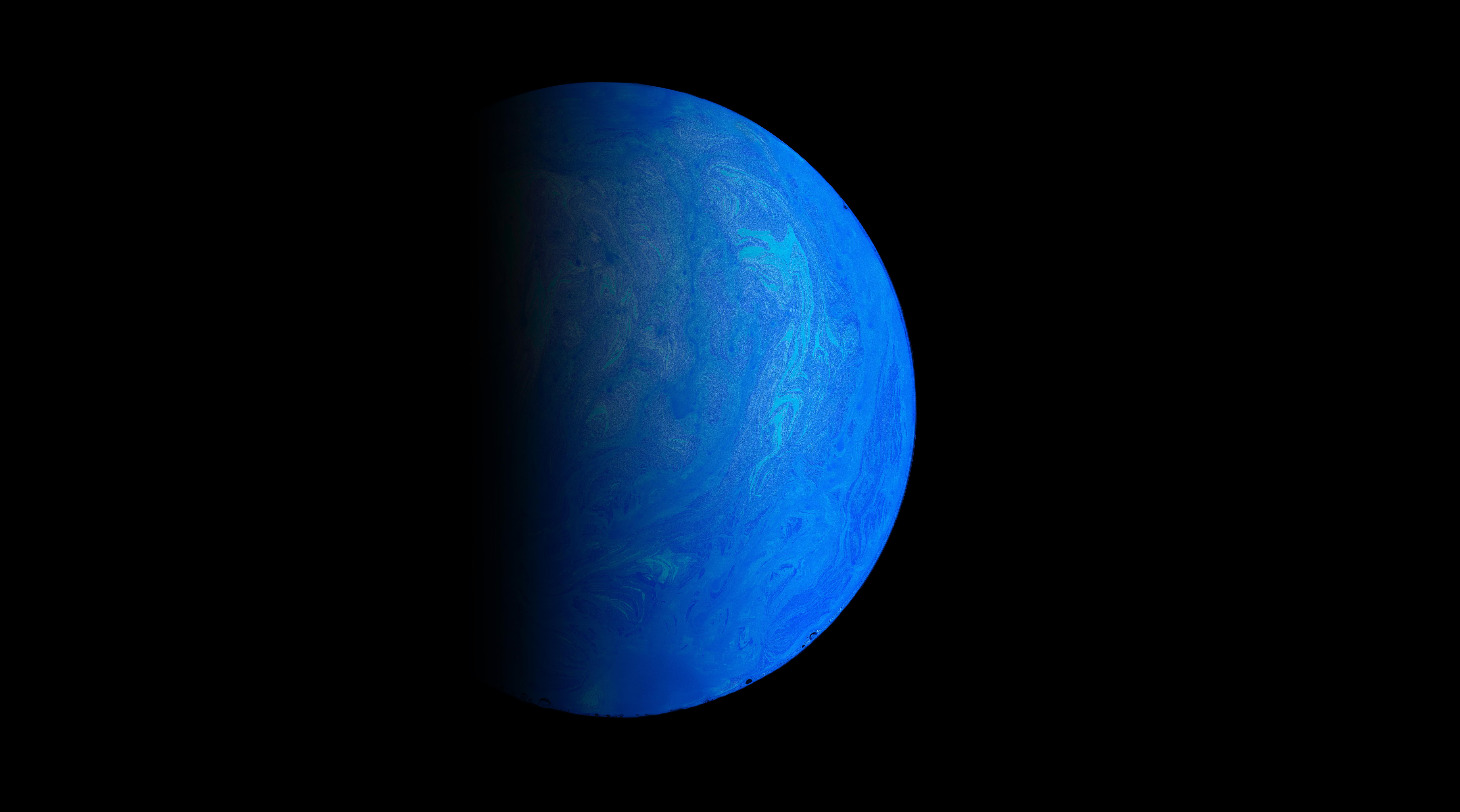 8000x4450 Planet Wallpaper 4K, Astronomy, Outer space, Blue, Black background, Space