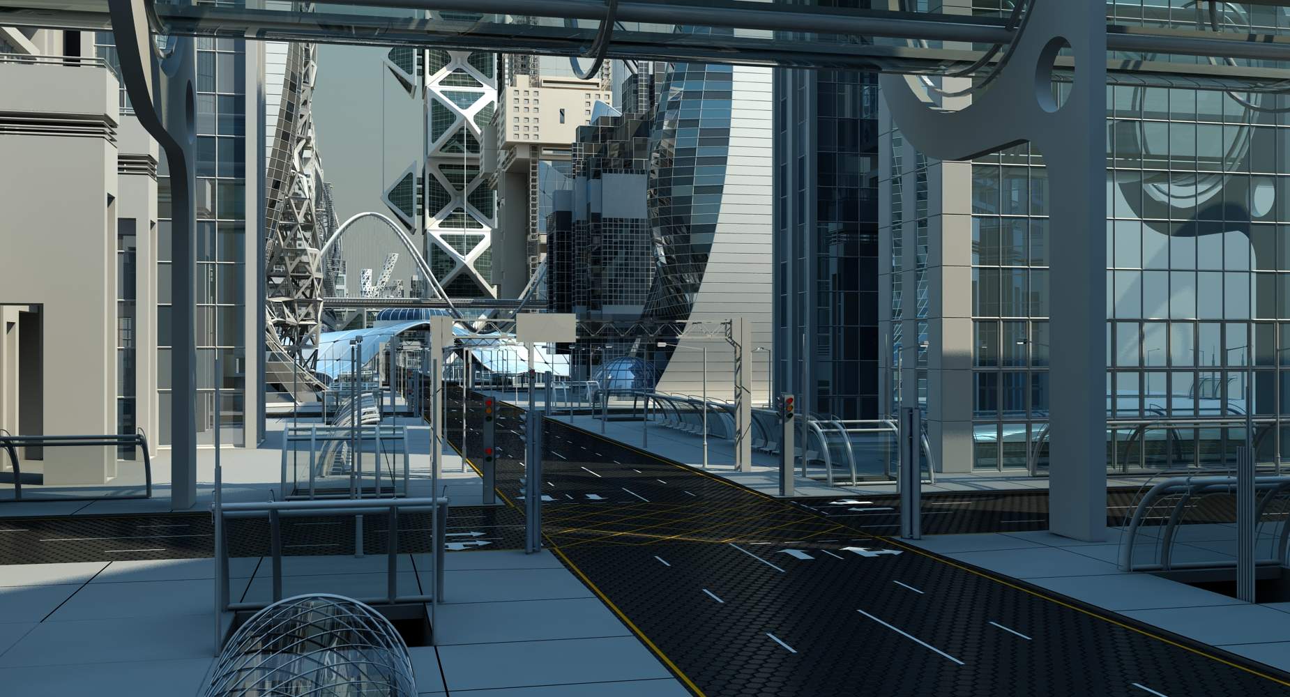 1850x1000 HD Future City