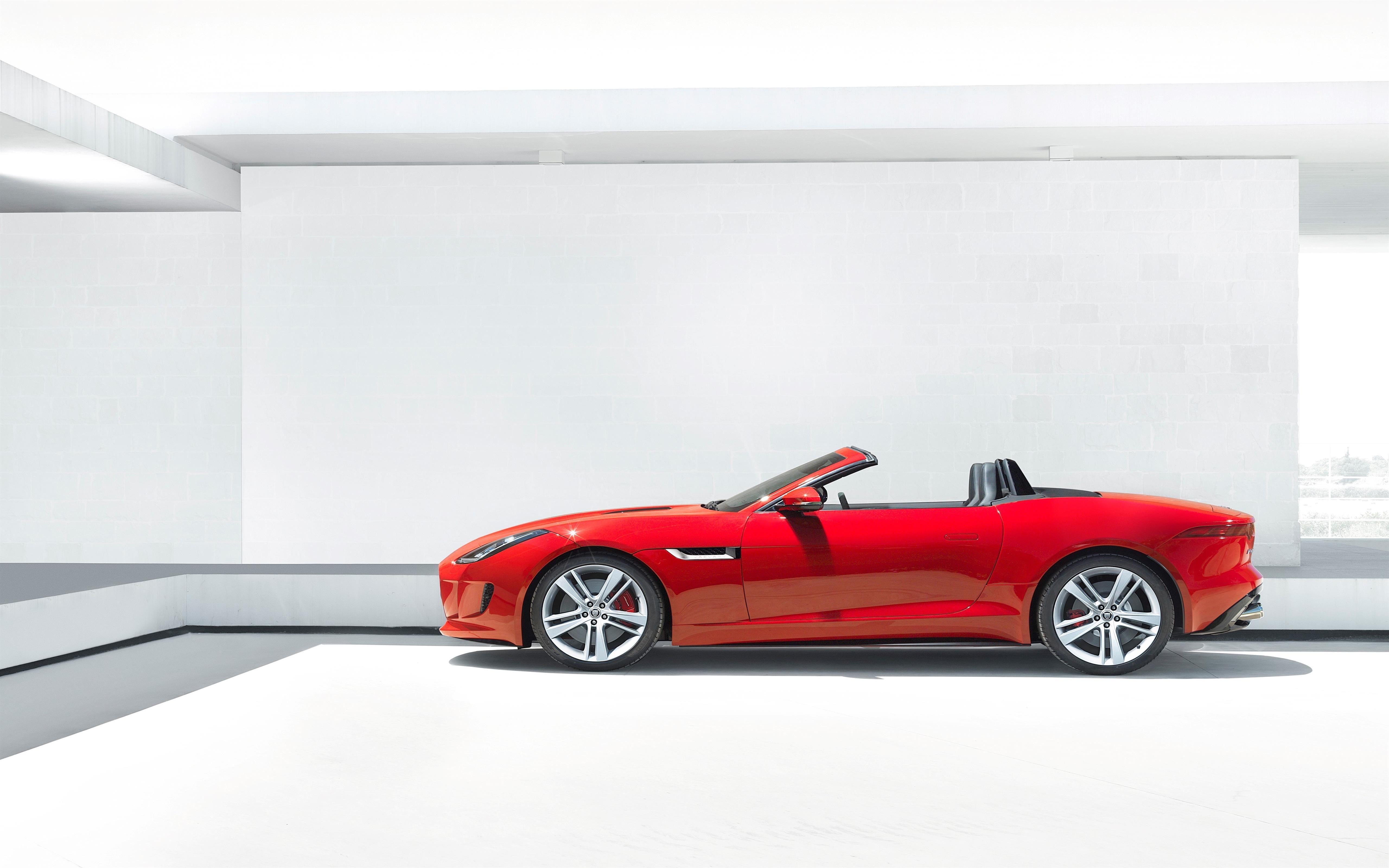 5120x3200 Red Convertible 2 Seater Jaguar Luxury Car Wallpaper - [5120x3200]