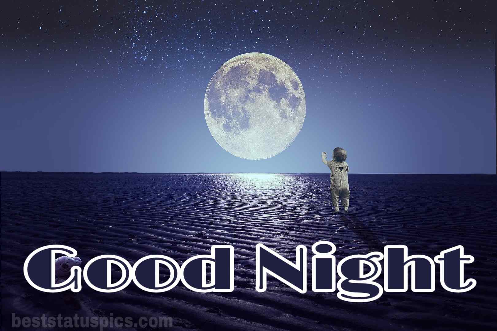 1620x1080 Good Night Image With Moon And Stars [2022] Status Pics