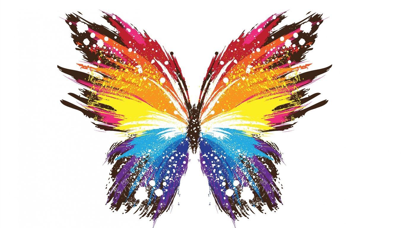 1366x768 Butterfly Abstract Colorful 1366x768 Resolution HD 4k