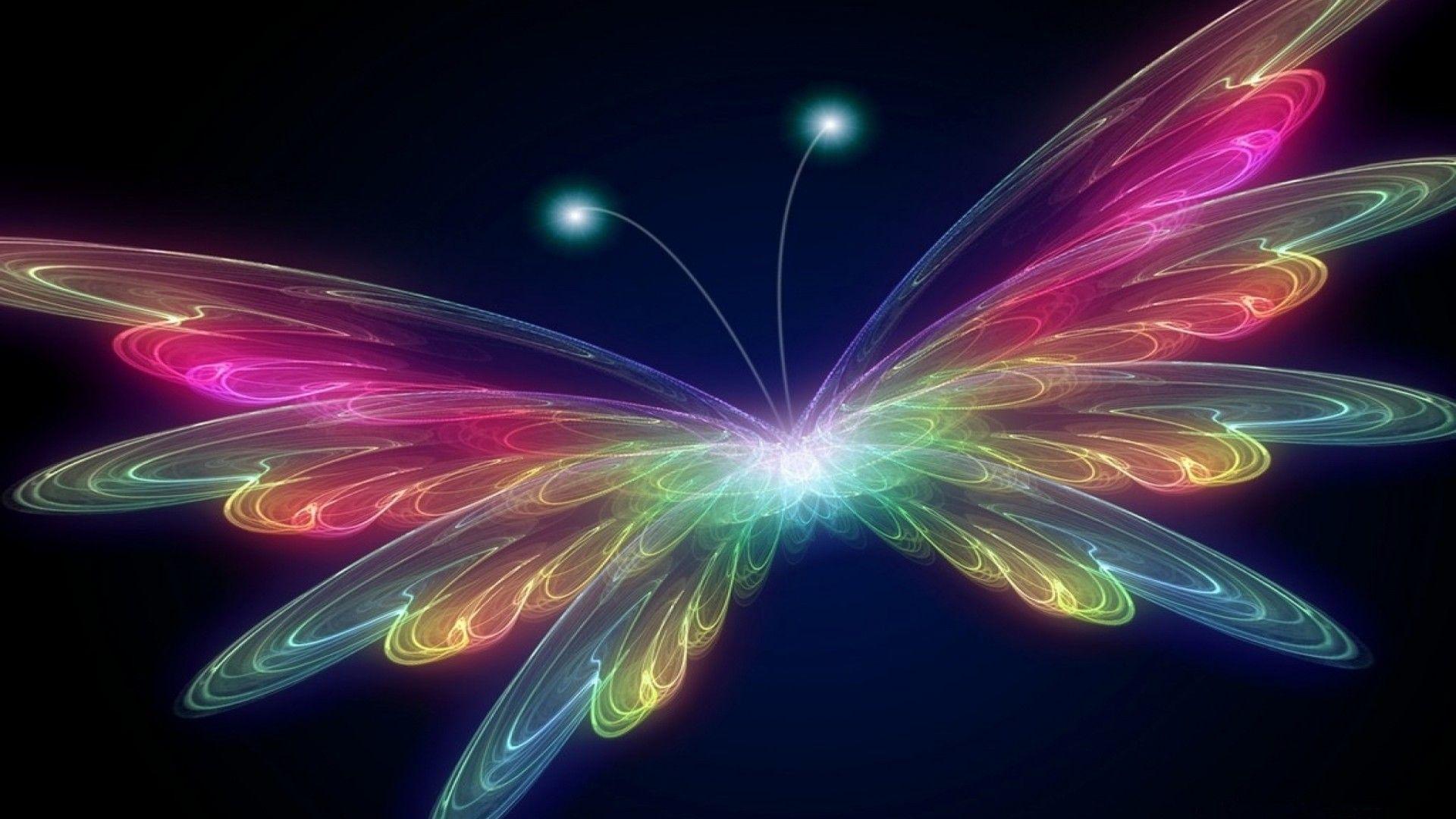 1920x1080 3D Butterfly Wallpaper