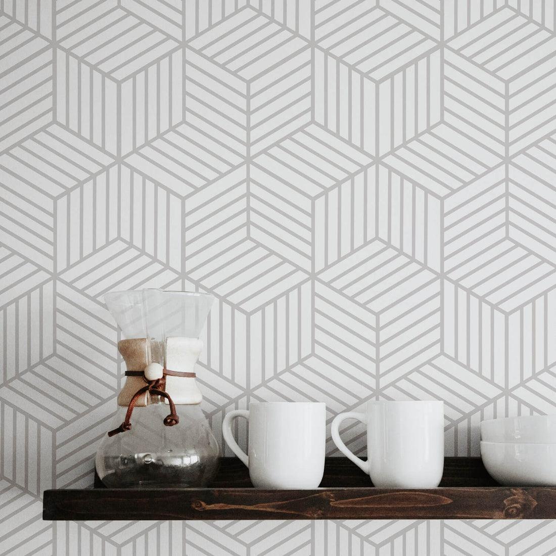 1100x1100 Cube design removable wallpaper