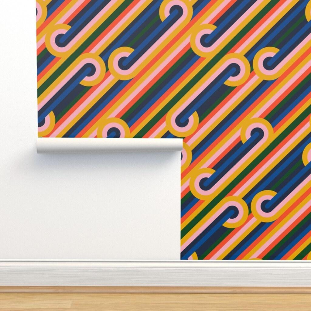 1024x1024 Retro 1970s Wallpaper Modernist Loop Jumbo