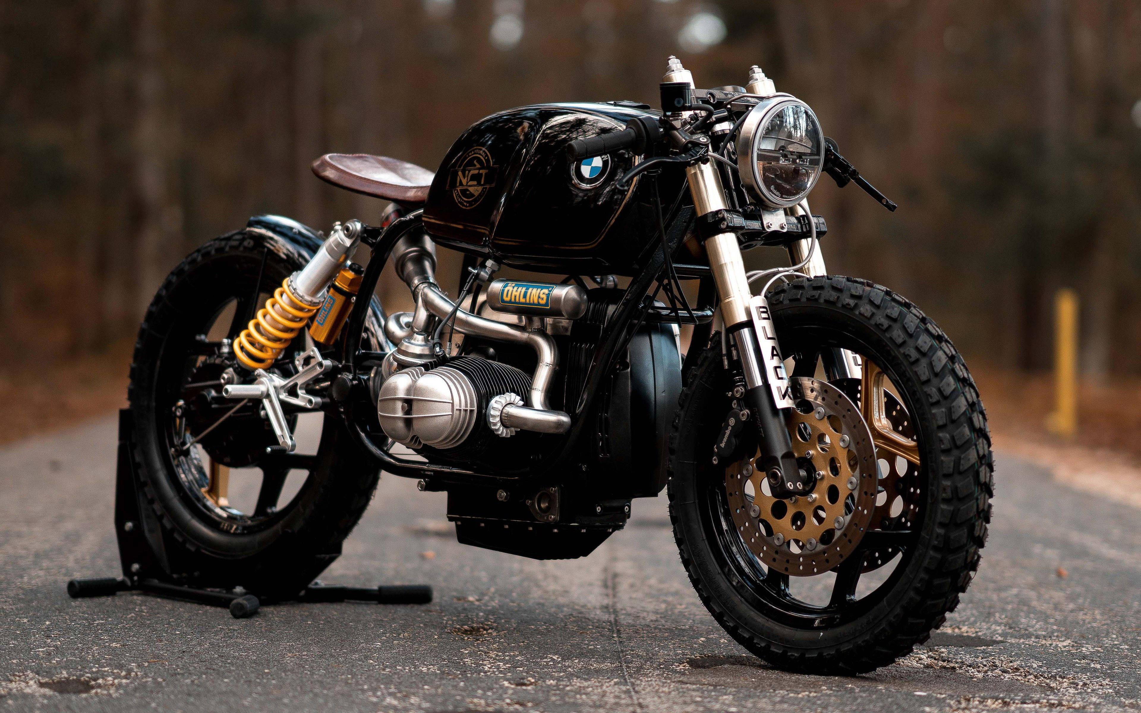 3840x2400 Download HD Cafe Racer Motorcycle Wallpaper