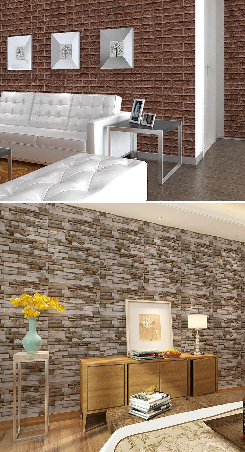790x1453 Wholesale Bathroom Wallpaper PVC Self Adhesive Rolls Vintage Waterproof Wall Paper Home Decor Living Room Kitchen Walls Murals From Aurorl, $5.24