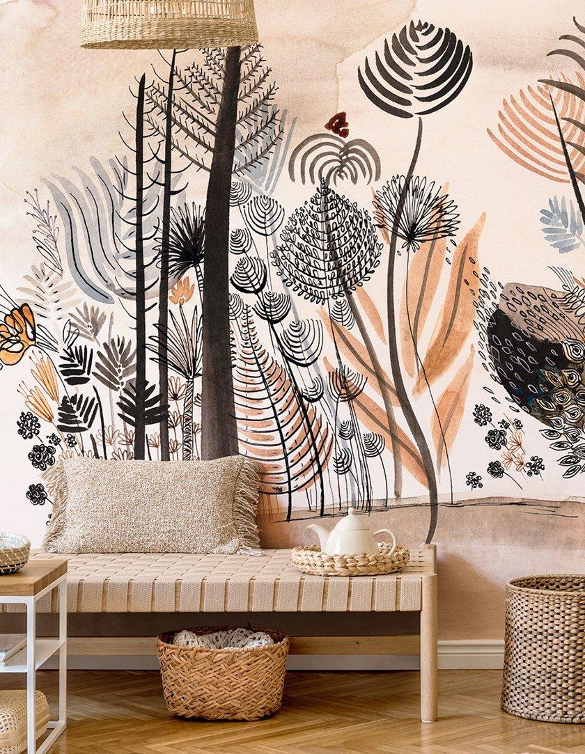 840x1083 Natural Wallpaper, PVC Free, Eco Friendly, Washable NATURE AND POETRY COLLECTION 2021 Collection By WallPepper®/Group Design Alessandra Scandella