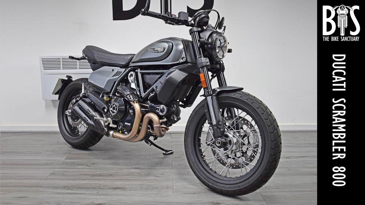 1280x720 '21 Ducati Scrambler 800 Nightshift Cafe Racer Flat Tracker Used Motorcycle