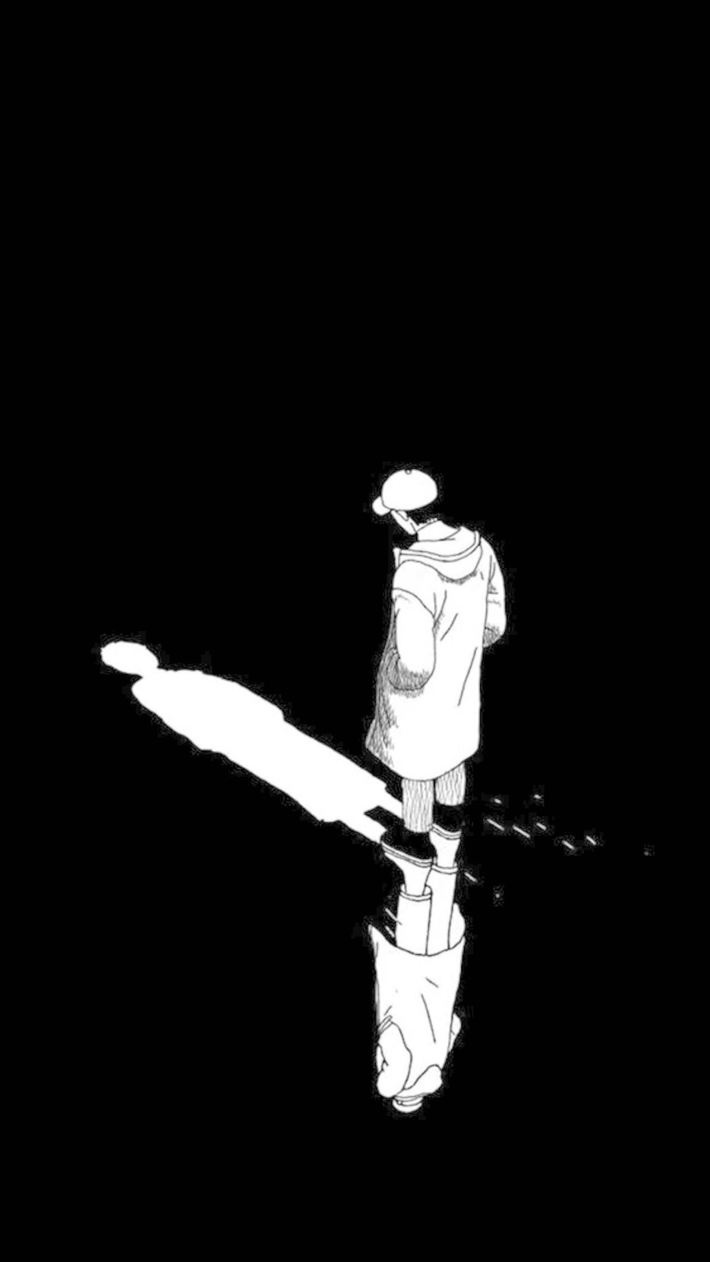 1440x2560 Download Sad Boy Shadow Wallpaper