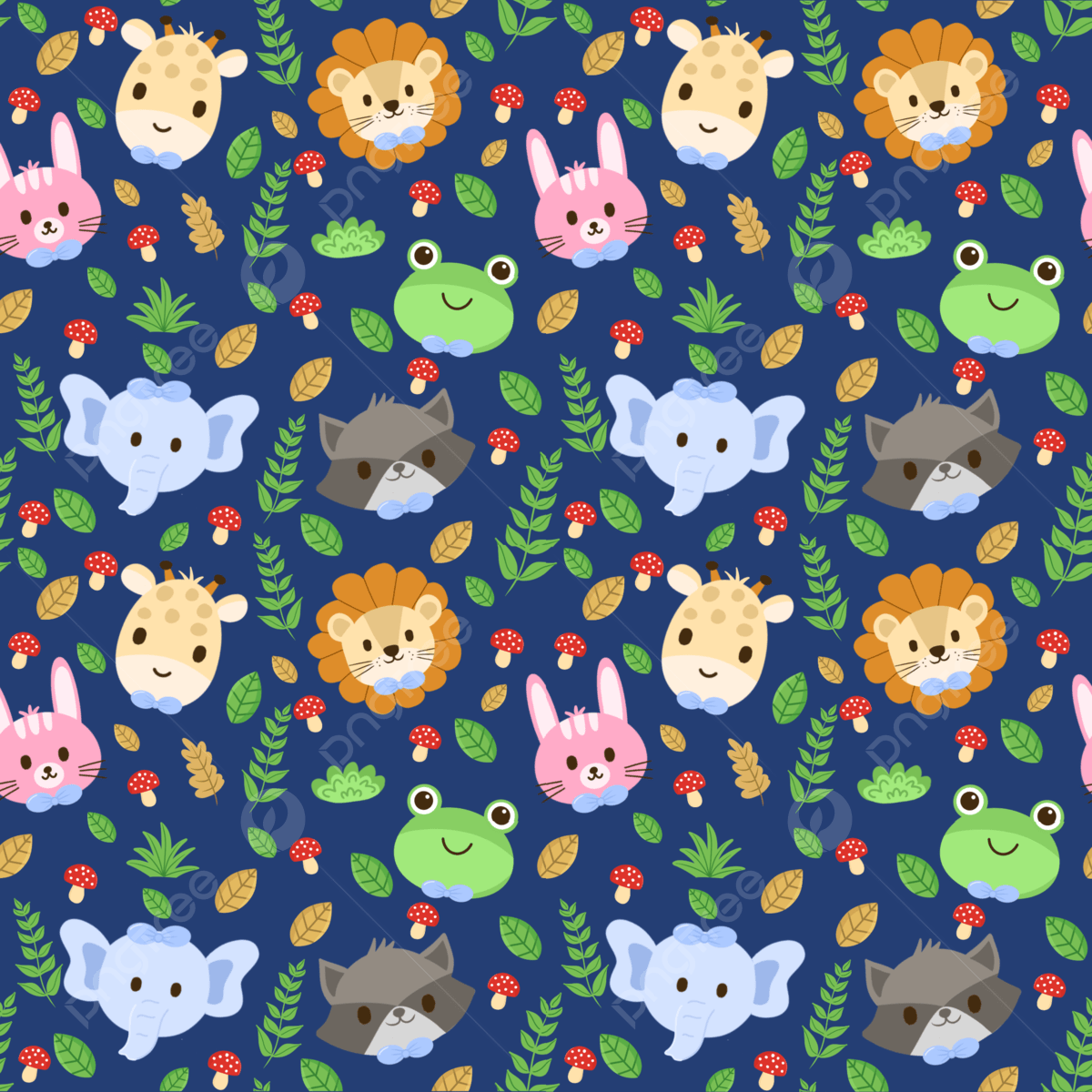 Cute Animal Pattern Wallpapers - Top Free Cute Animal Pattern ...