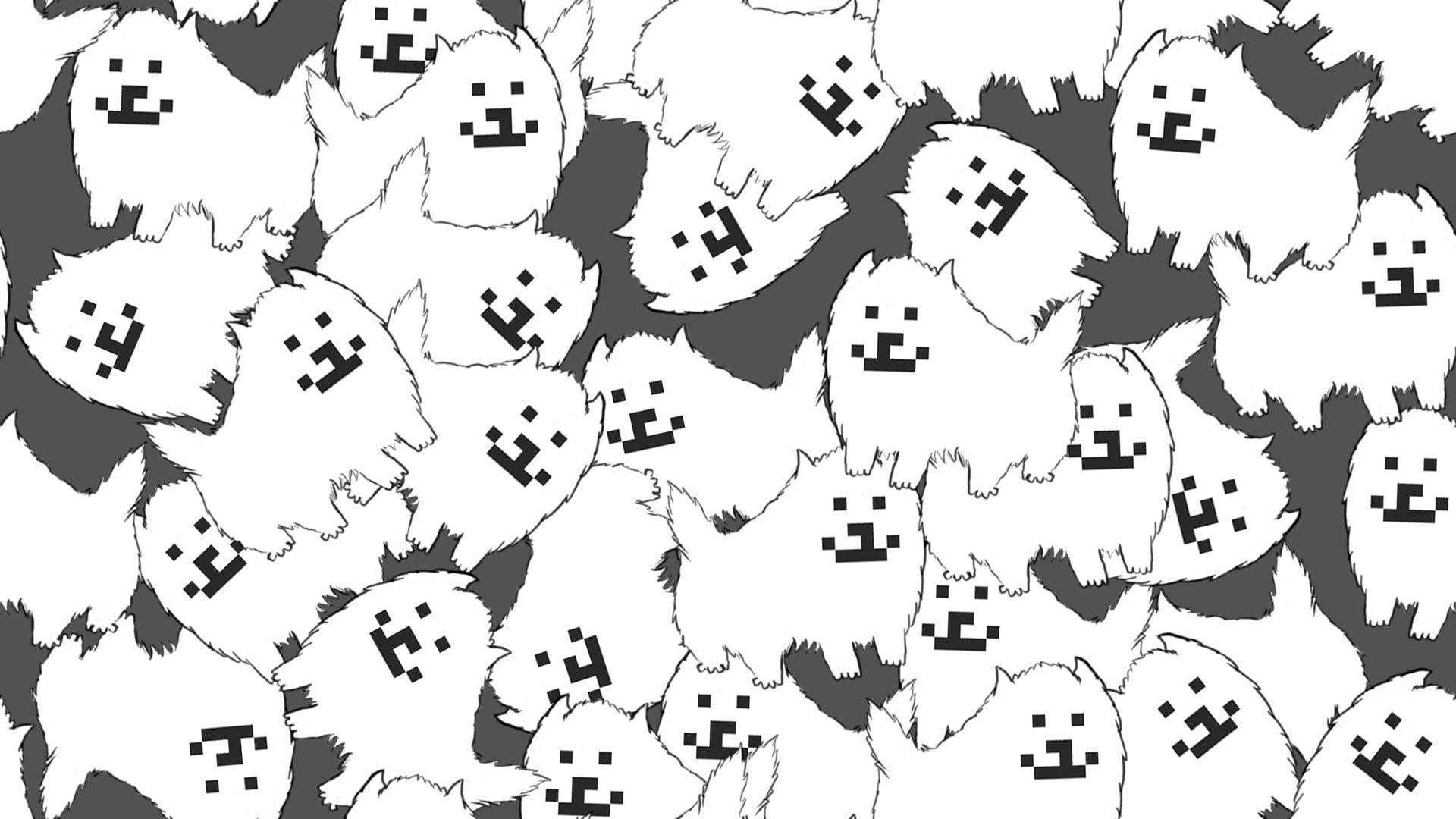 1920x1080 dog print wallpaper, white dog print wallpaper #Undertale P #wallpaper #hdwallpaper #desktop. Undertale, Undertale dog, Character wallpaper