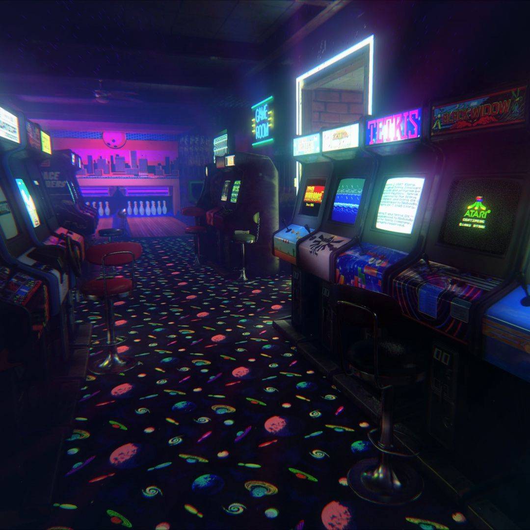 Arcade Room Wallpapers - Top Free Arcade Room Backgrounds - WallpaperAccess