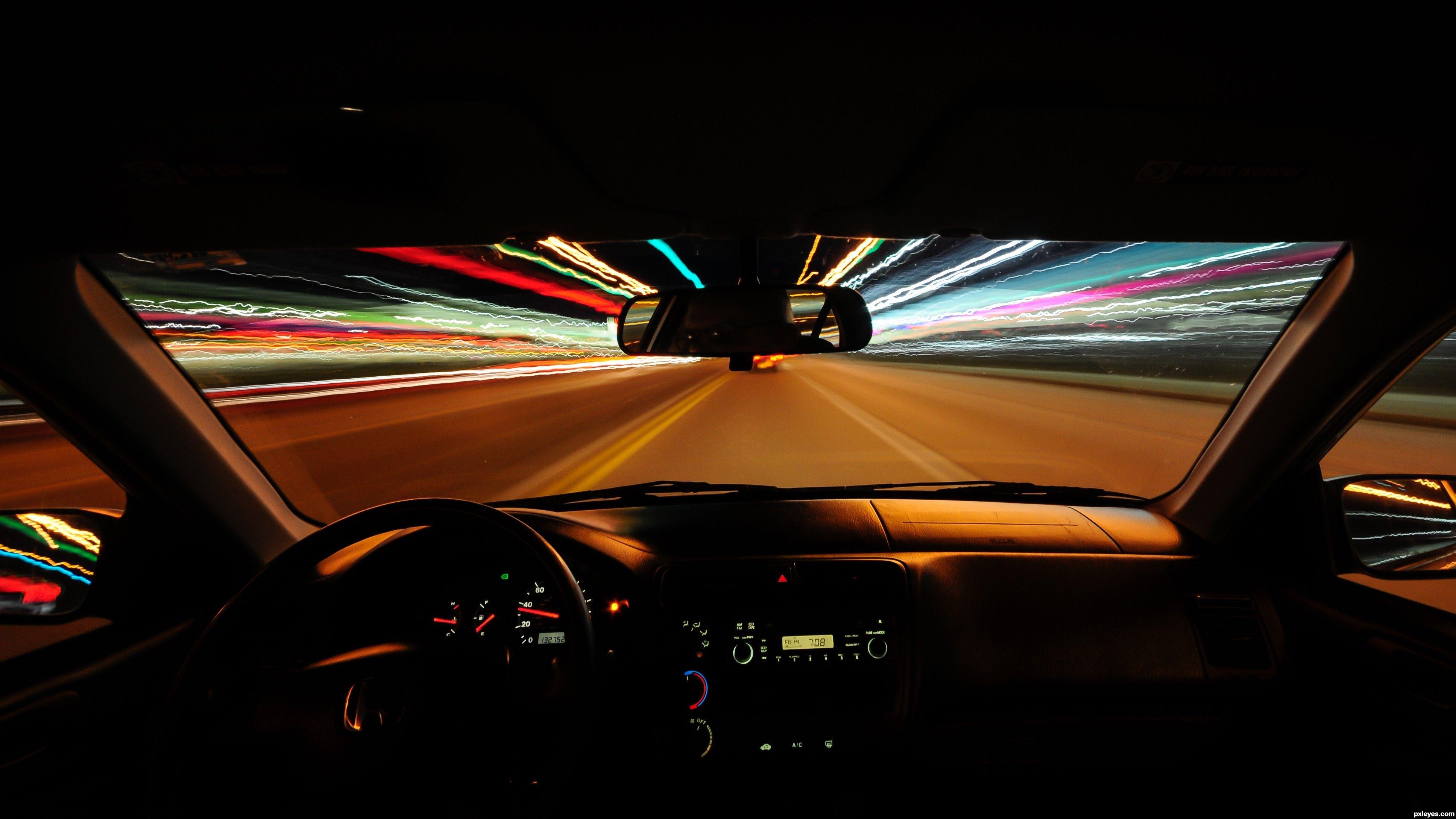 3871x2178 Night Drive Wallpaper