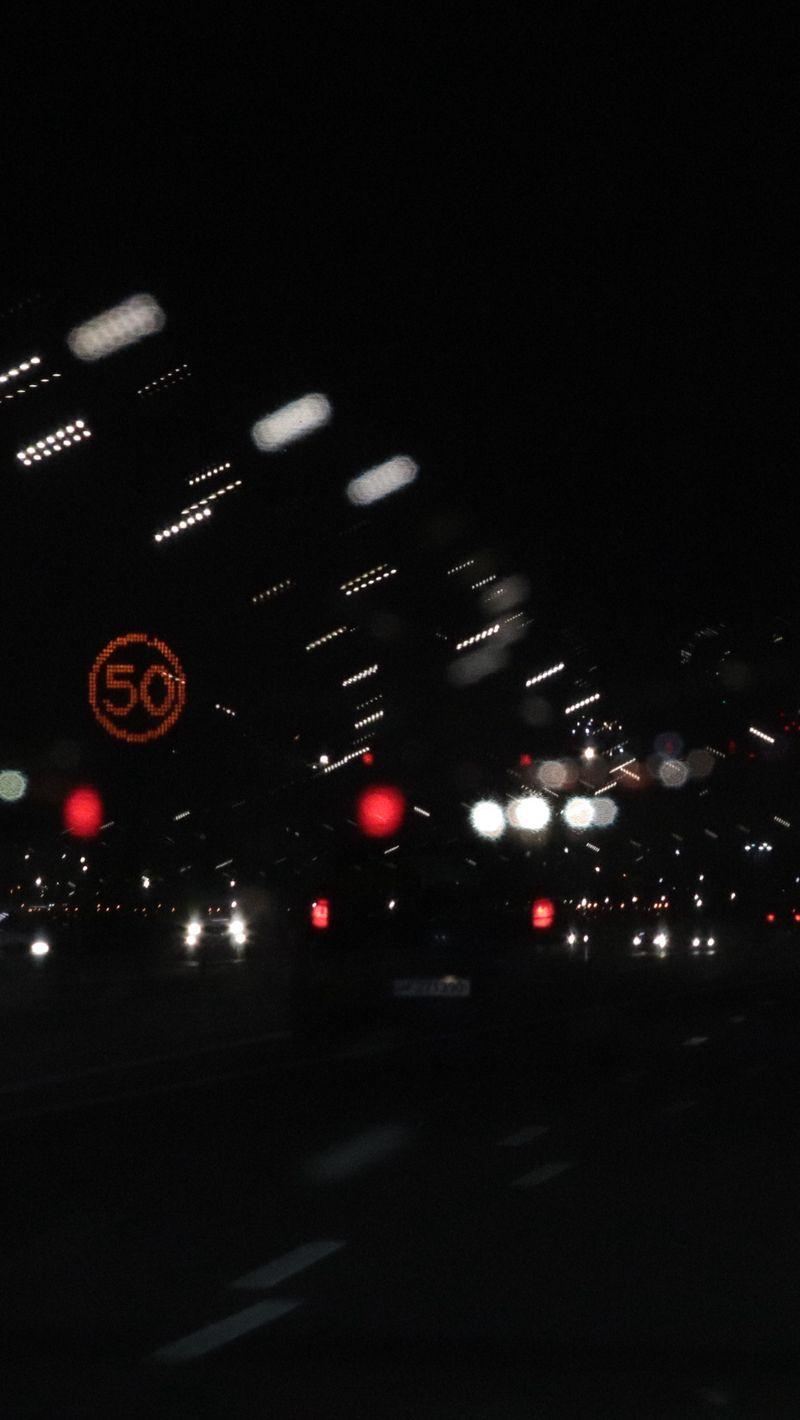 800x1420 Download Wallpaper 800x1420 Road, Night, Movement, Lights, Glare, Blur Iphone Se 5s 5c 5 For Parallax HD Background