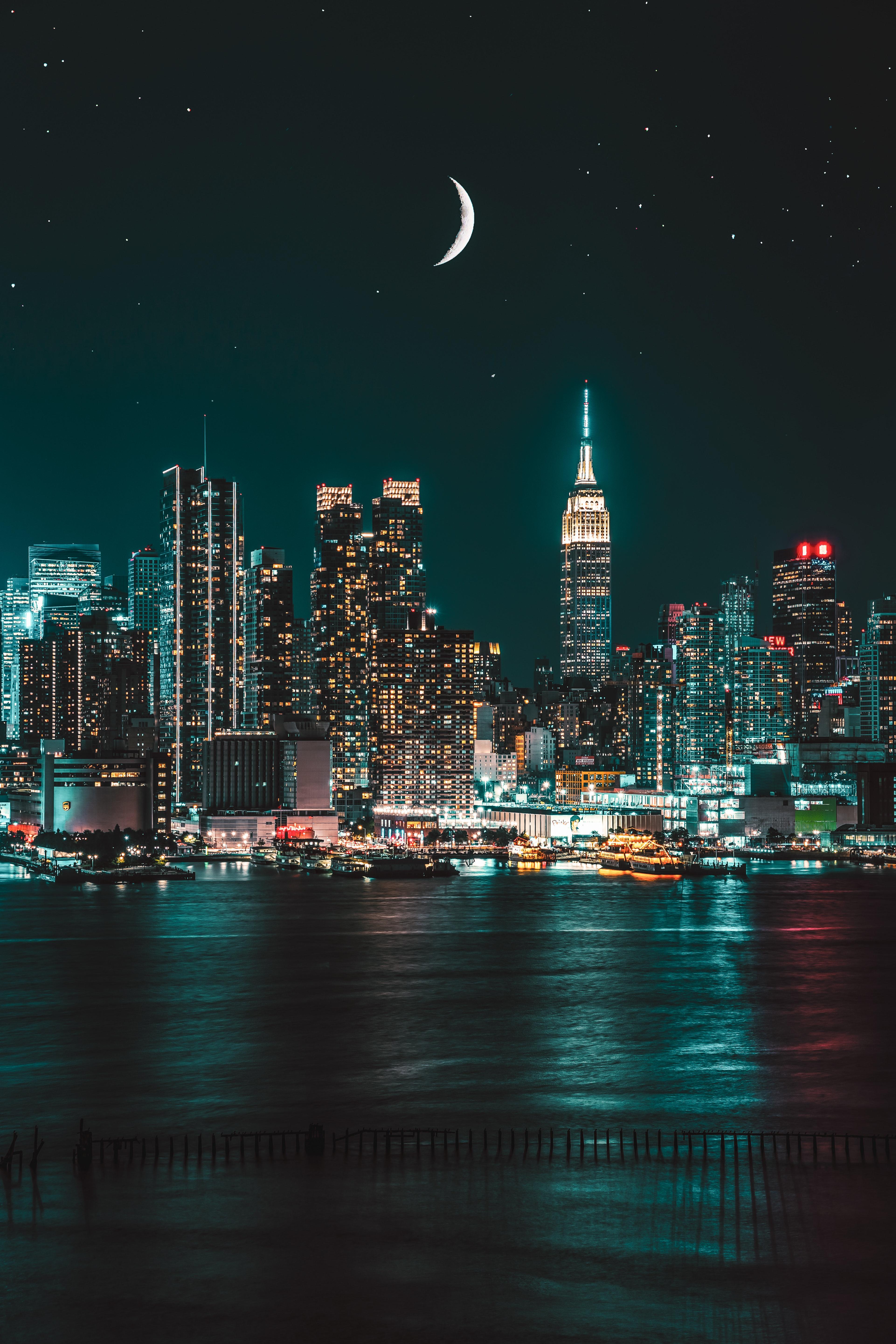 3843x5765 City Night Wallpaper