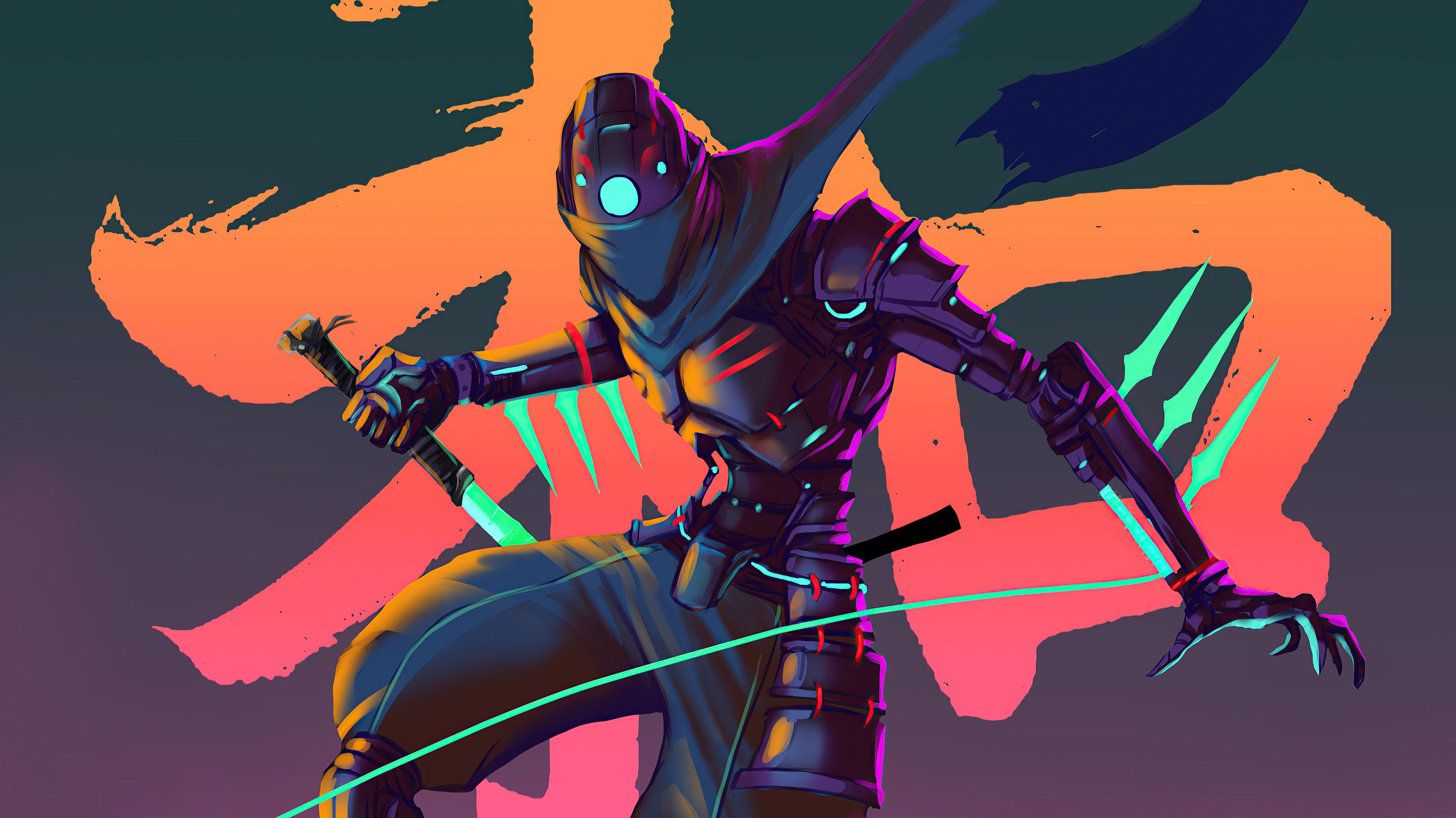 3840x2159 Cyber Ninja Wallpaper