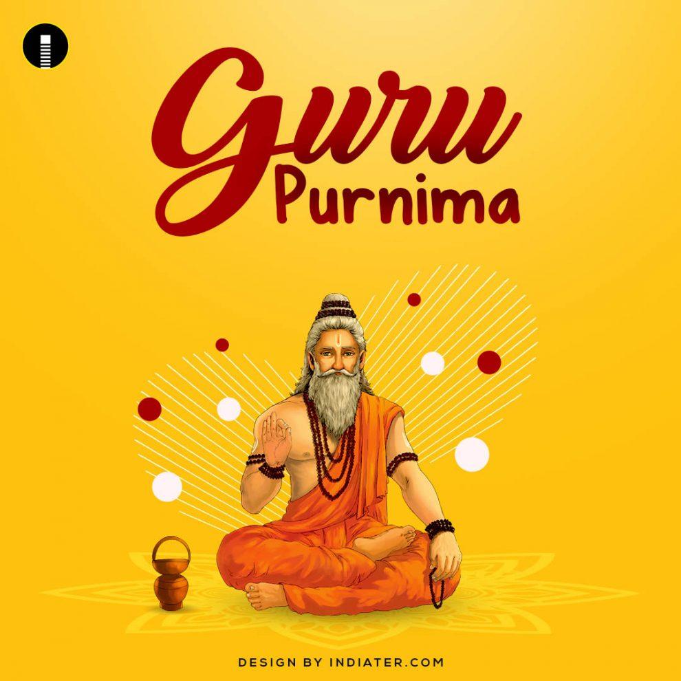 990x990 Free Happy Guru Purnima 2020 Greeting Card Image Wallpaper Picture PSD Design Banner