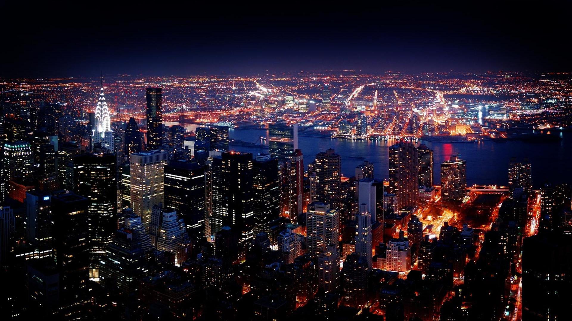 1920x1080 New York City Night View HD Wallpaper • Wallpaper For You