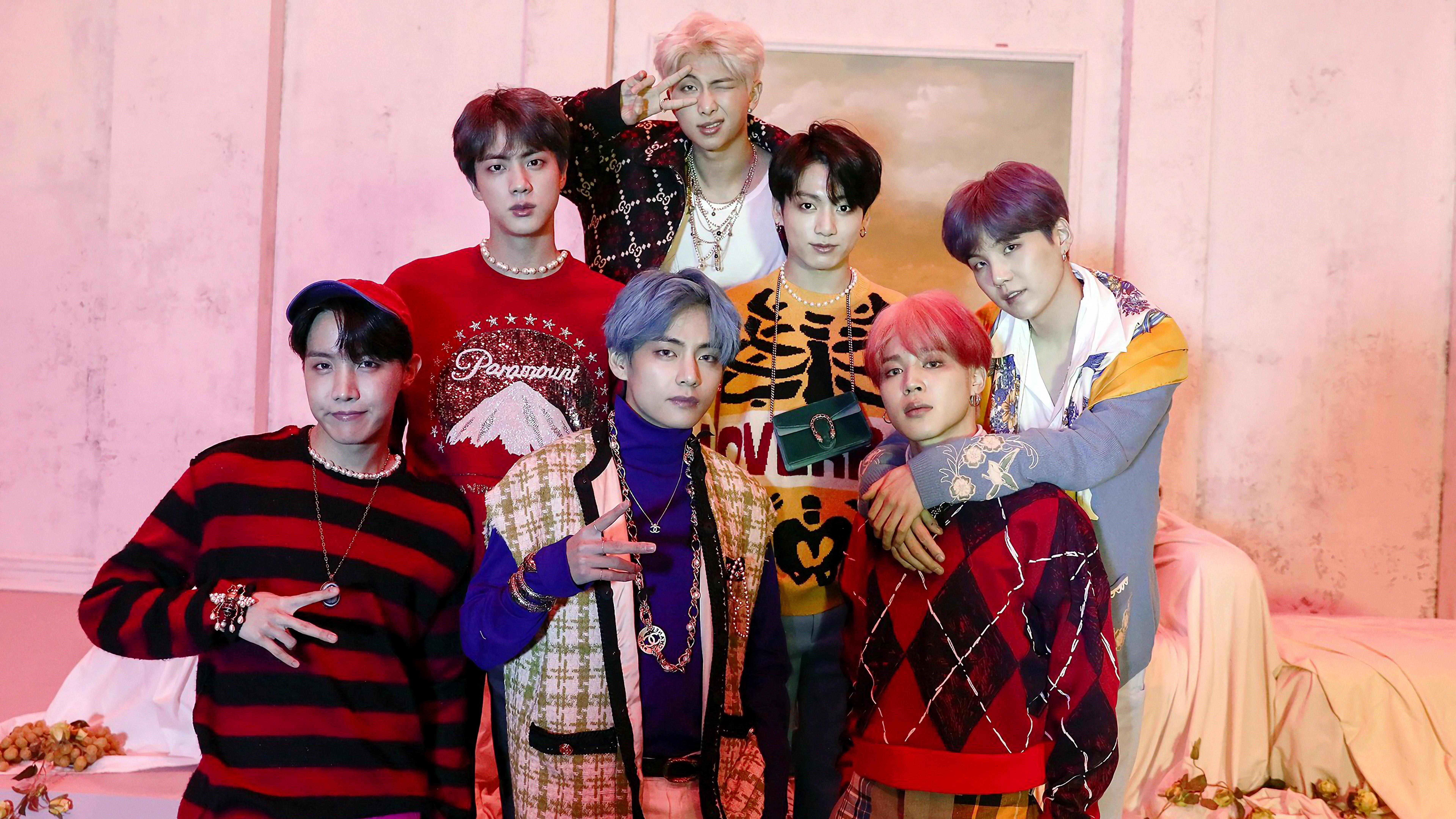 7680x4320 BTS Map of the Soul: Persona Members 4K Wallpaper