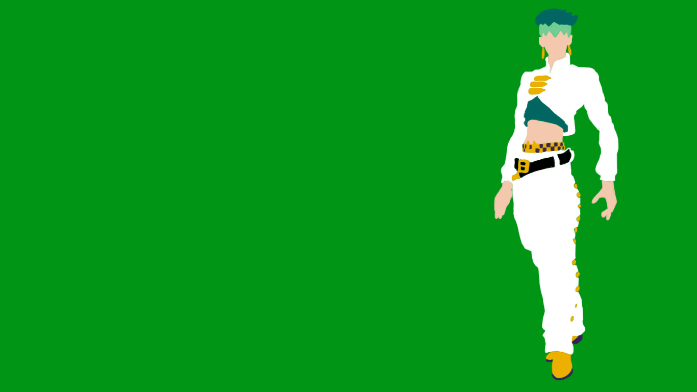1366x768 I made a minimalist Kishibe Rohan wallpaper