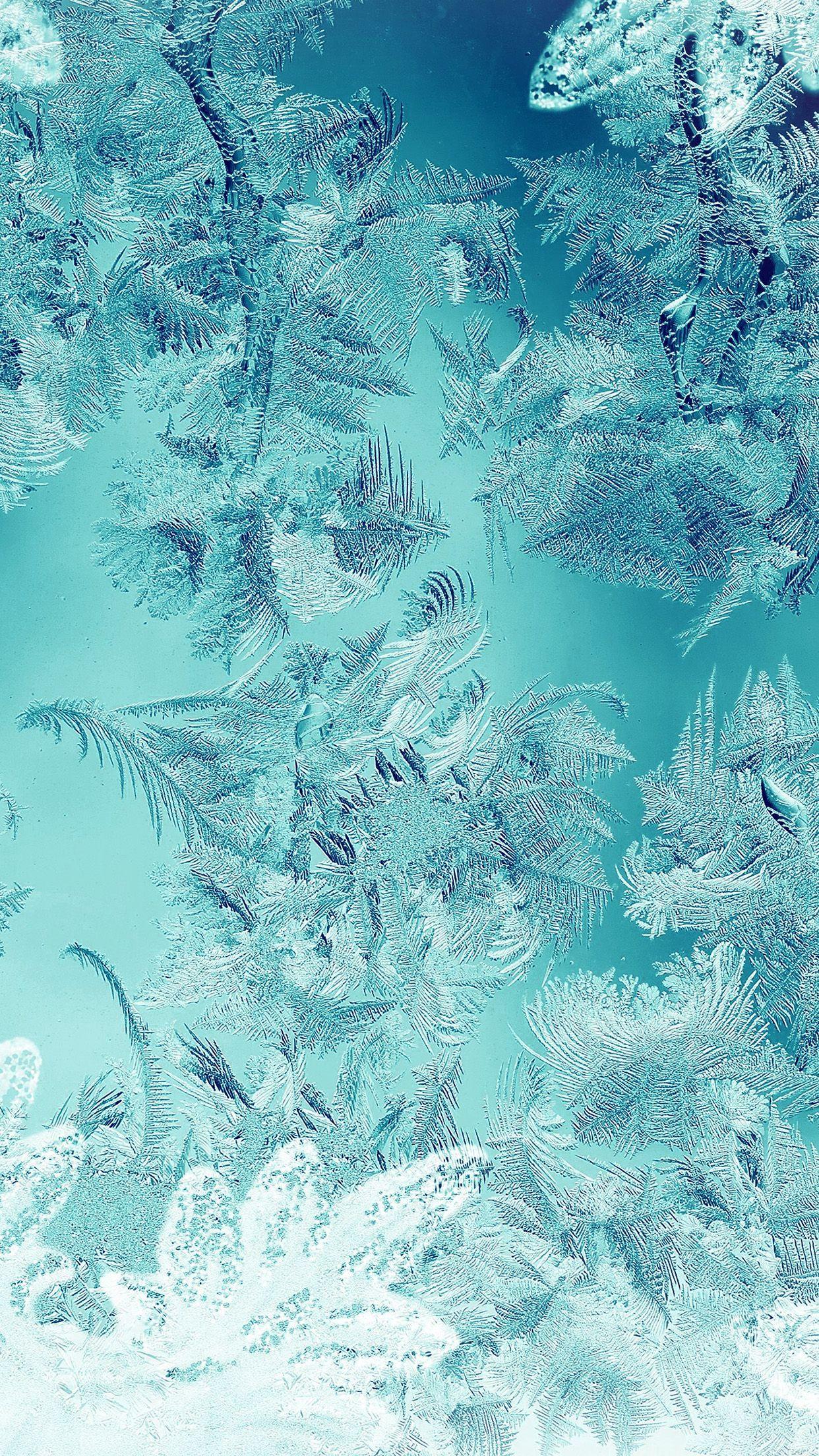 1242x2208 iPhone 6 Wallpaper pattern green snow nauture christmas