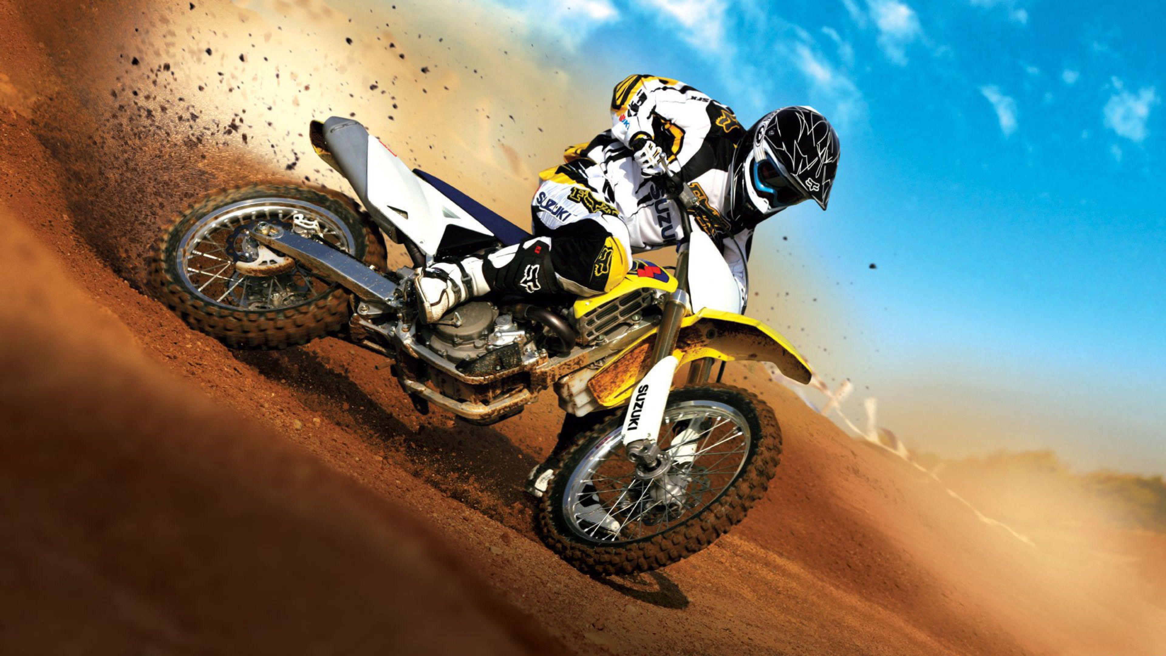 3840x2160 moto sports dirt bike racing HD wallpaper