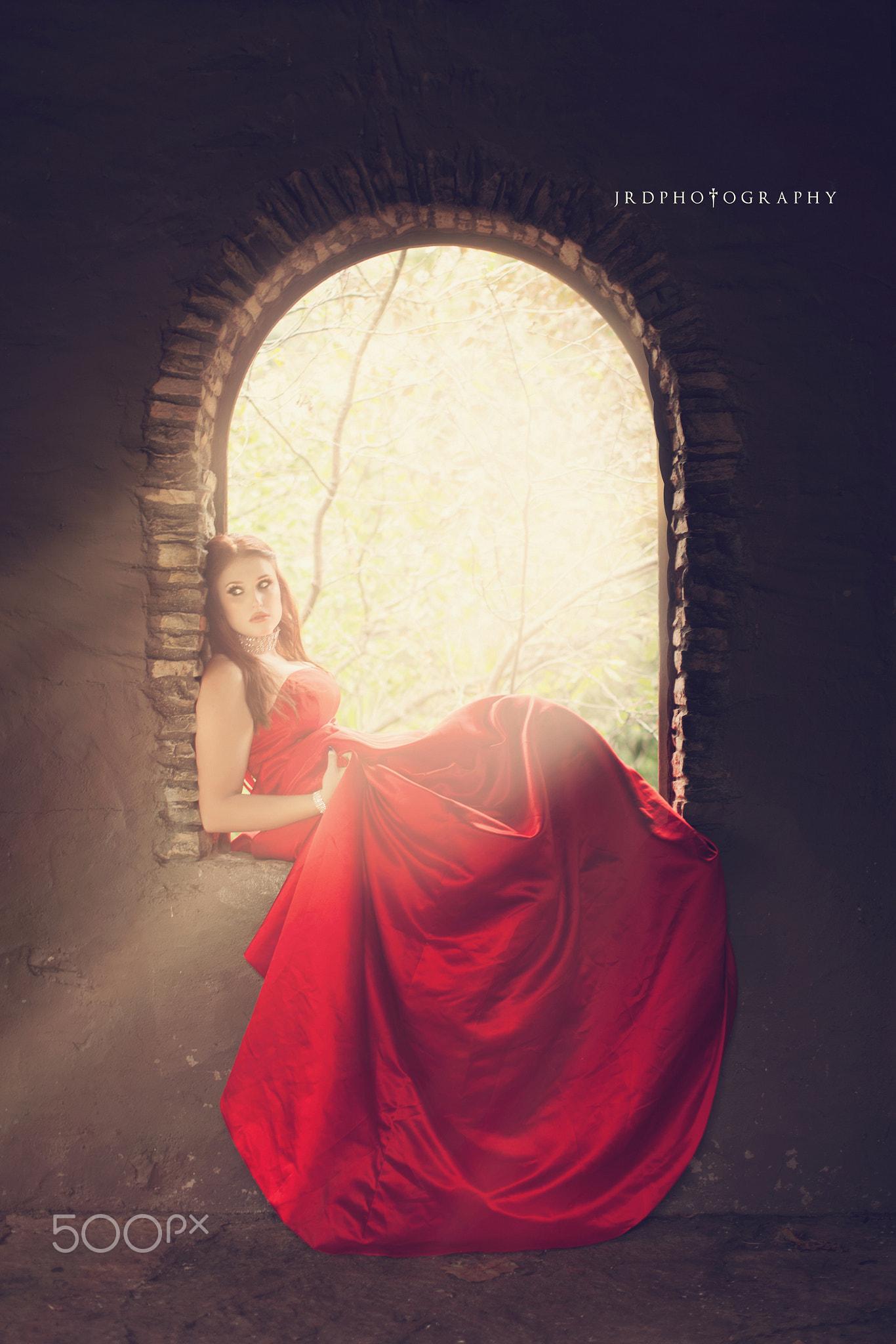 1366x2048 JRD Photography 500px Fantasy Girl Red Dress Red Women Wallpaper:1366x2048