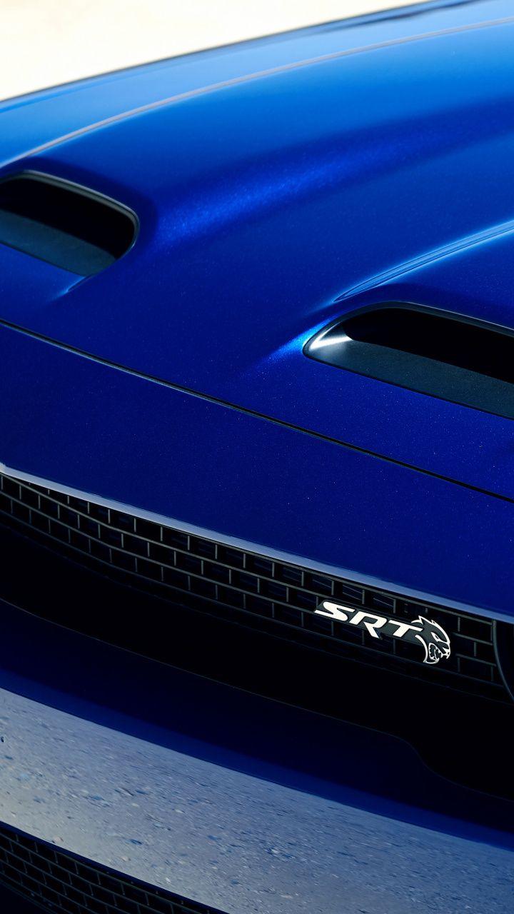 720x1280 Dodge Challenger SRT Hellcat, widebody, hood, blue, 720x1280 wallpaper. Challenger srt hellcat, Dodge challenger srt, Dodge challenger srt hellcat
