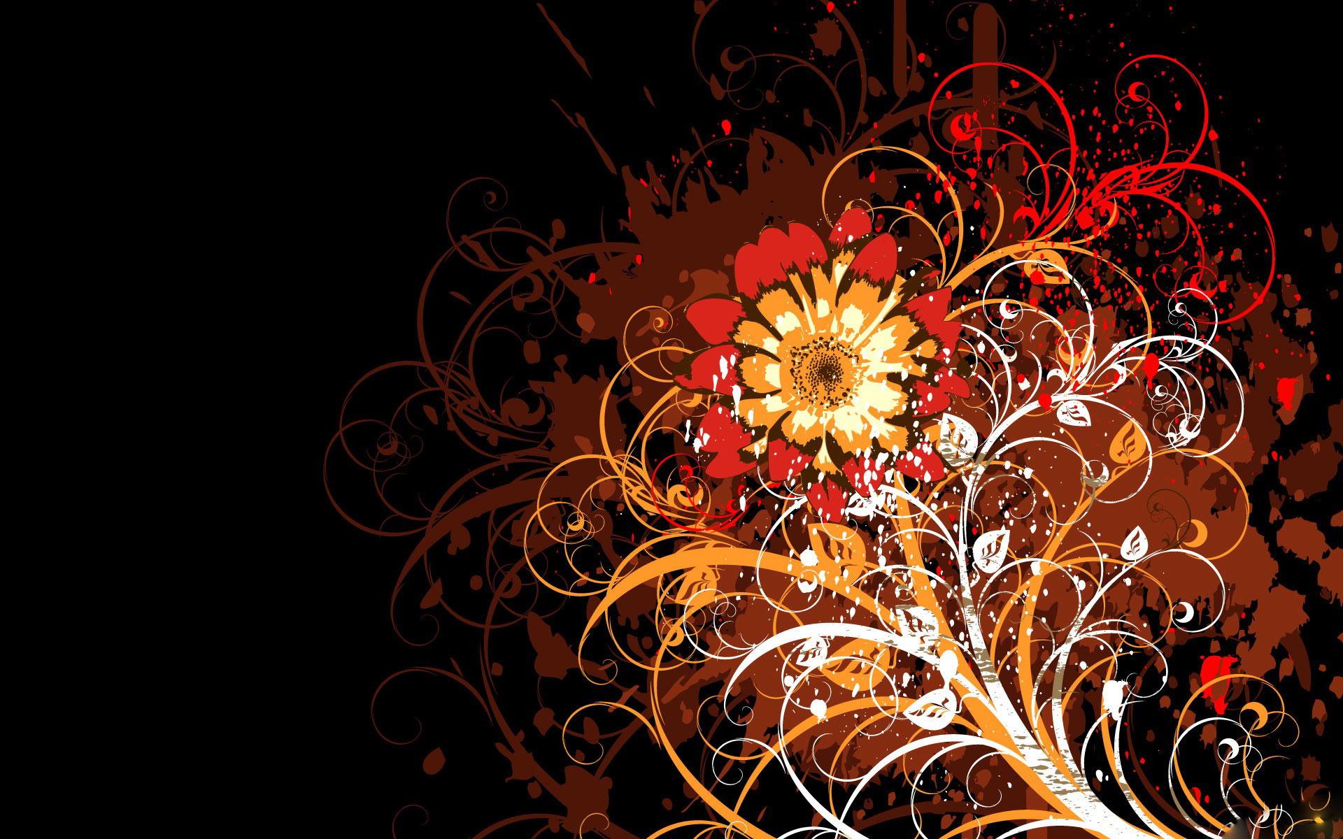 1920x1200 Vector Flowers 4303 HD wallpaper