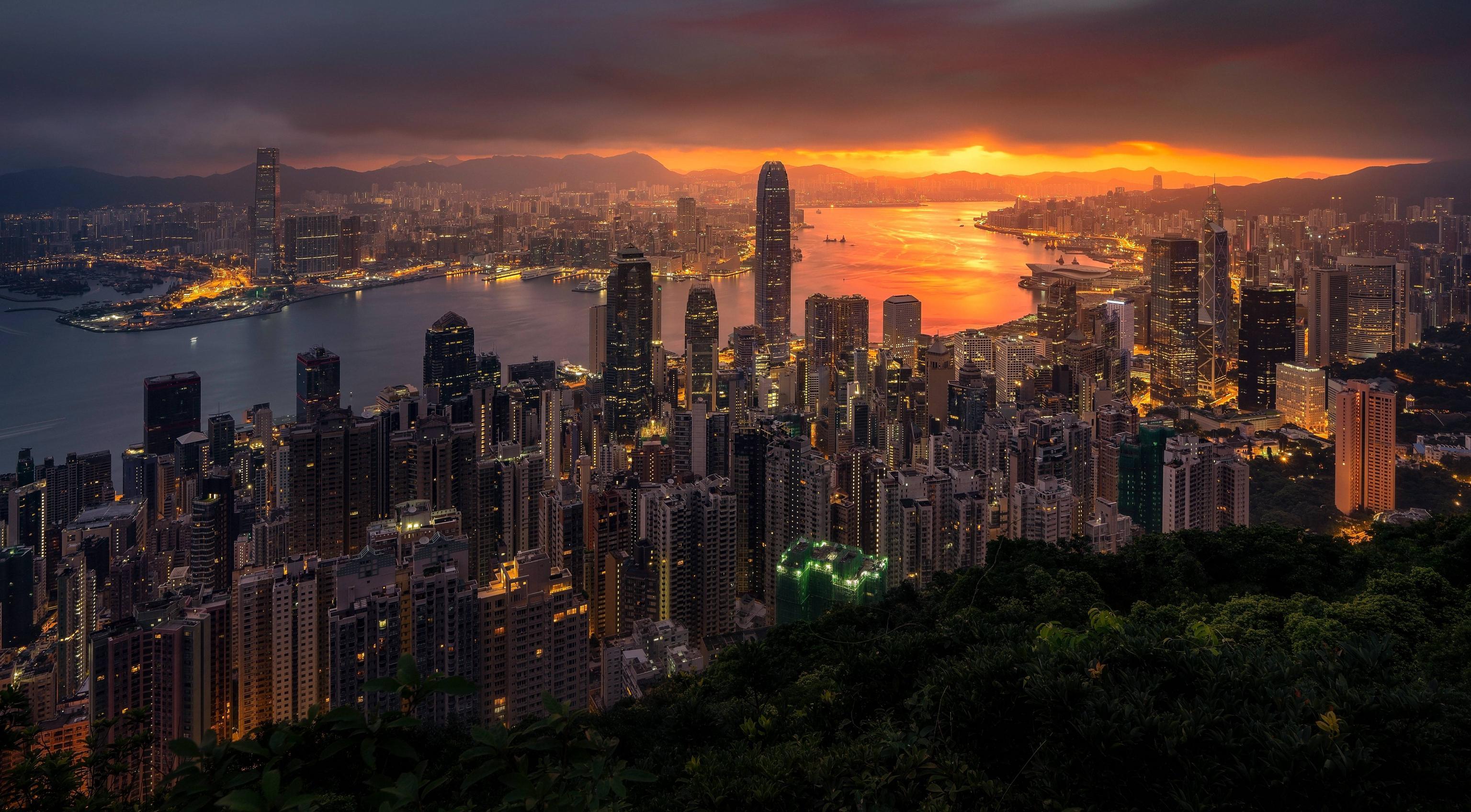 Hong Kong Sunrise Wallpapers - Top Free Hong Kong Sunrise Backgrounds ...