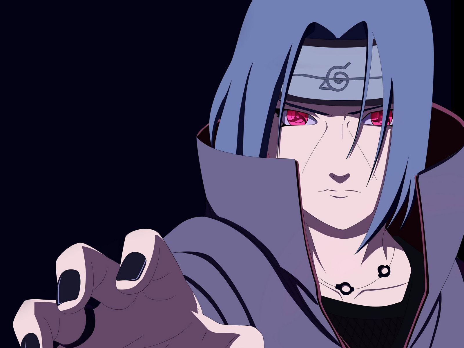 1600x1200 Download wallpaper 1600x1200 naruto, uchiha itachi, mangekyou