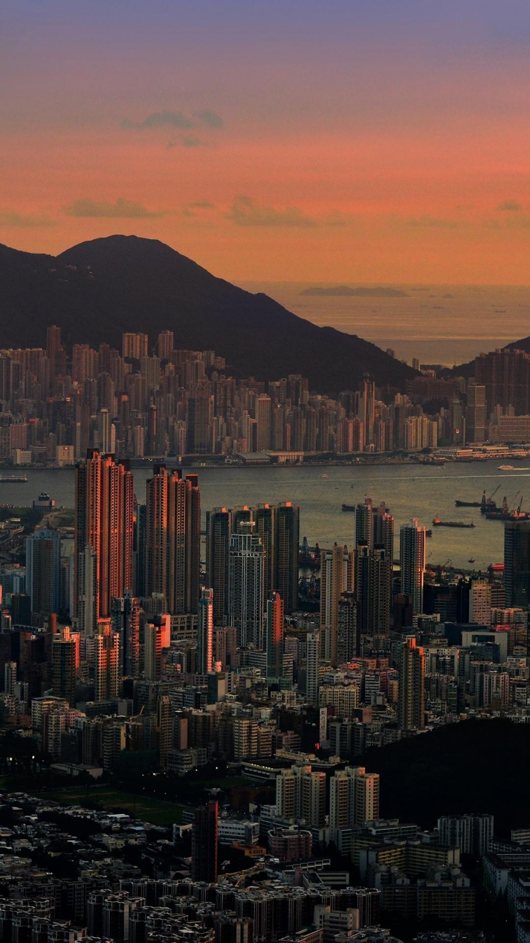 1080x1920 Wallpaper / Man Made Hong Kong Phone Wallpaper, China, Megapolis, Landscape, Sea, Harbor, 1080x1920 free download