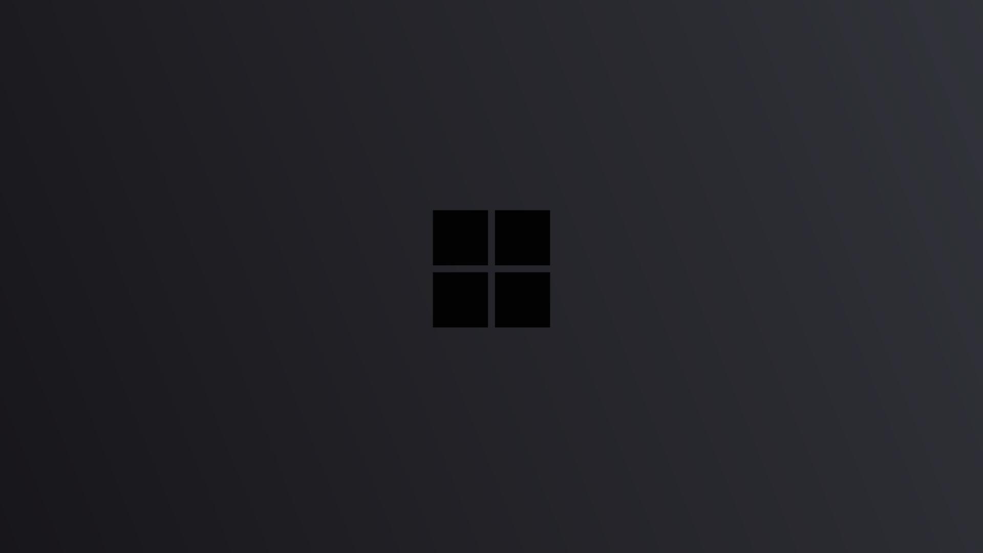 1920x1080 Windows 10 Logo Minimal Dark 1080P Laptop Full HD Wallpaper, HD Minimalist 4K Wallpaper, Image, Photo and Background