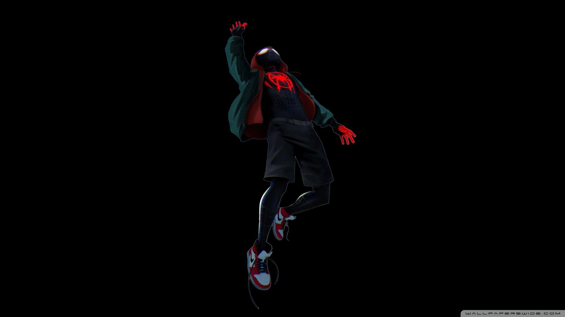 1920x1080 Spider Man Into The Spider Verse Black Ultra HD Desktop Background Wallpaper For 4K UHD TV : Widescreen & UltraWide Desktop & Laptop : Tablet