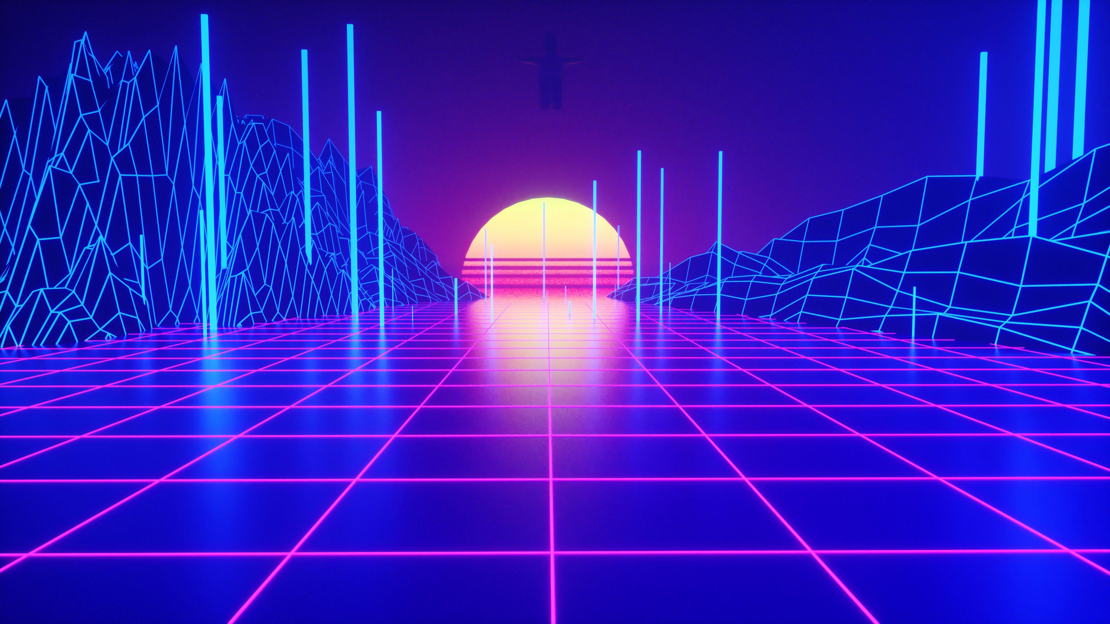 3840x2160 4k Neon Cool Wallpaper