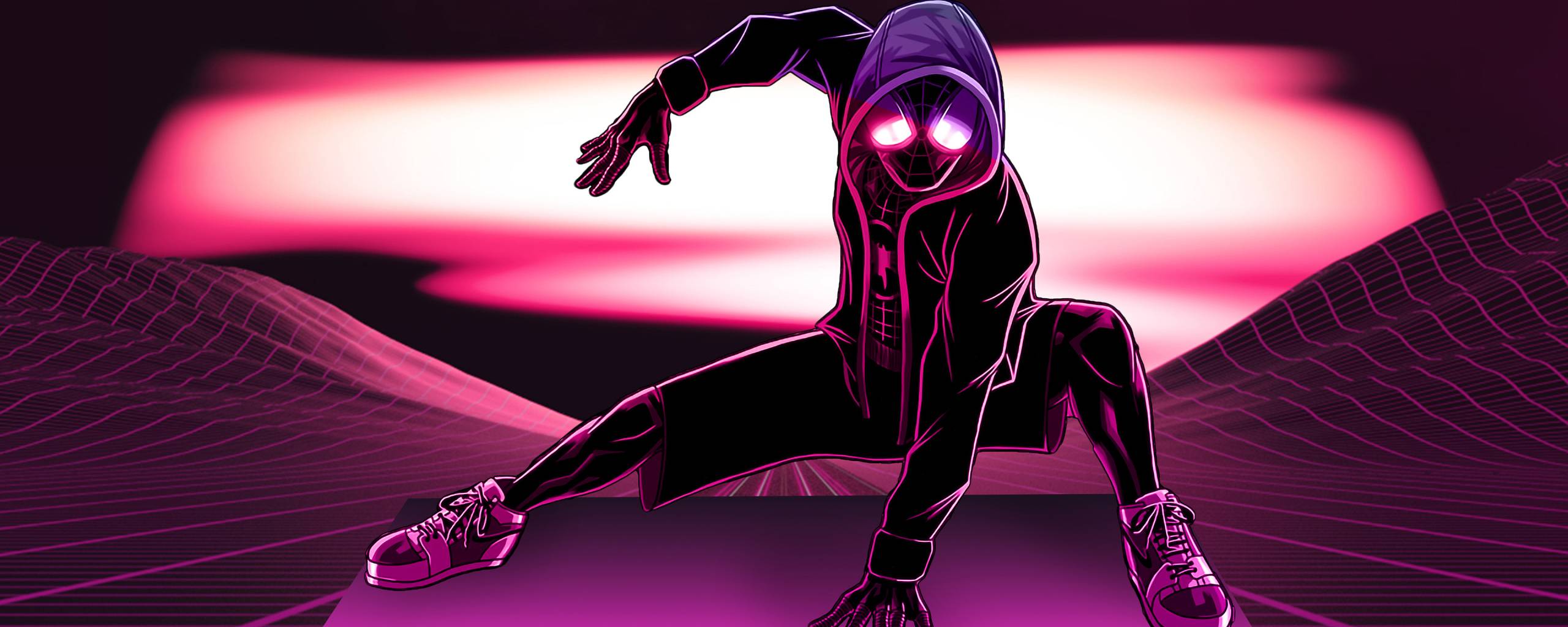 2560x1024 Neon Spider Man 4K 2560x1024 Resolution Wallpaper, HD Games 4K Wallpaper, Image, Photo and Background