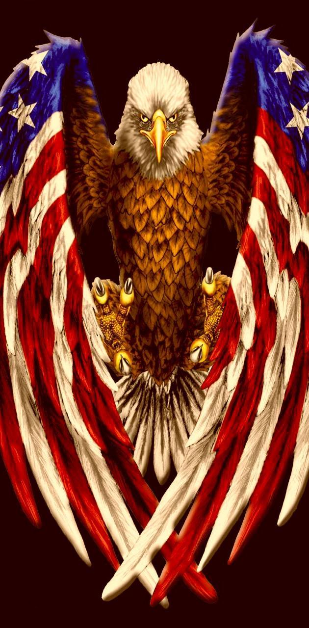 630x1280 American Flag Eagle wallpaper