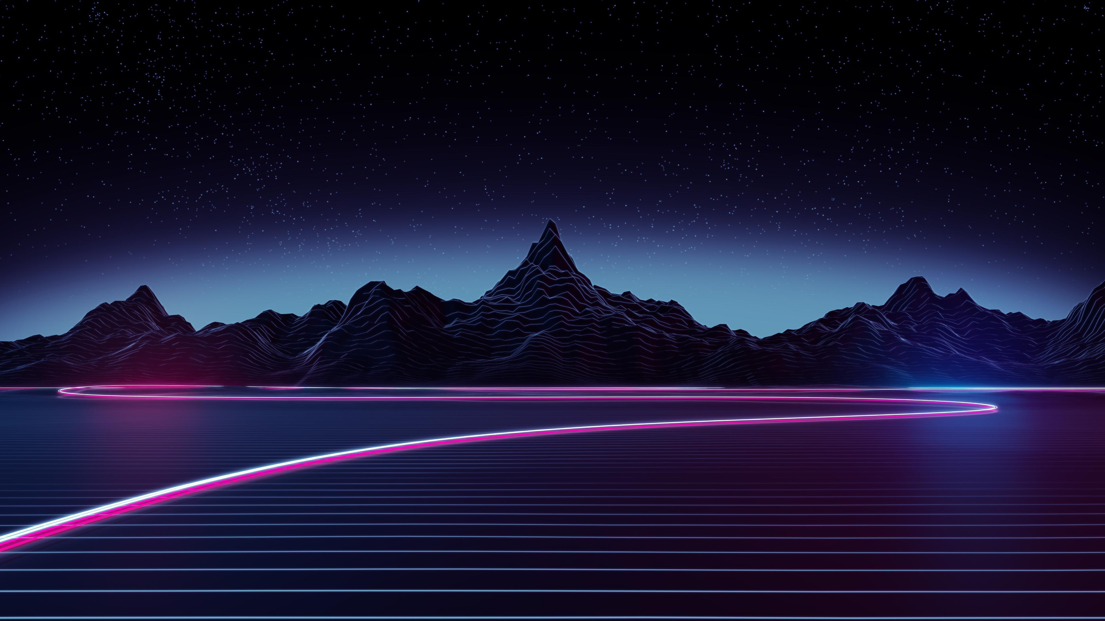3840x2160 Neon 4k Desktop Wallpaper