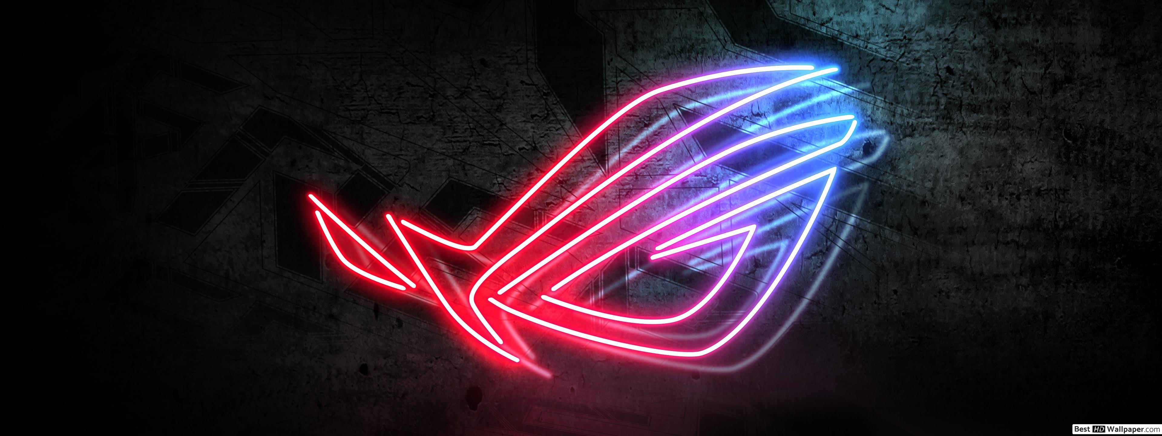3840x1440 4K, Republic of Gamers, neon, PC gaming Gallery HD Wallpaper