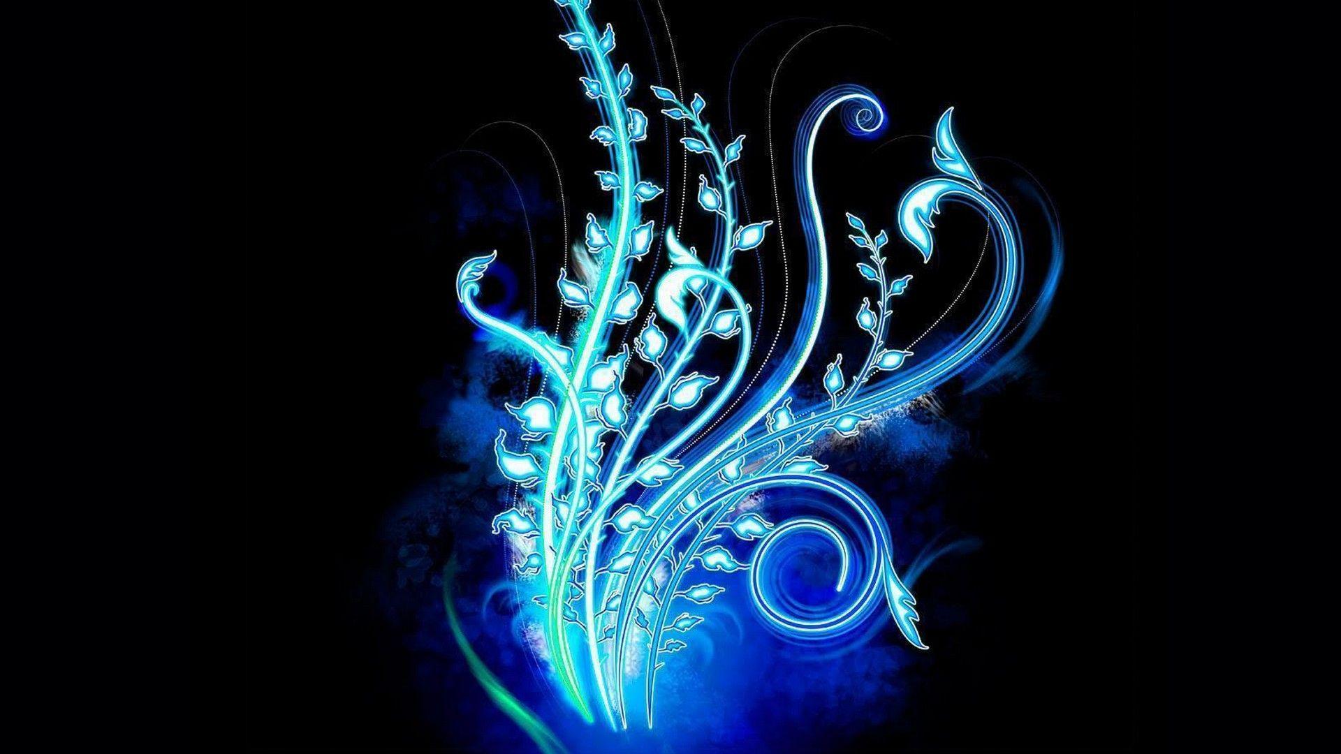1920x1080 Blue Neon Wallpaper For Desktop. Best Wallpaper HD. Neon wallpaper, Desktop wallpaper, HD cute wallpaper