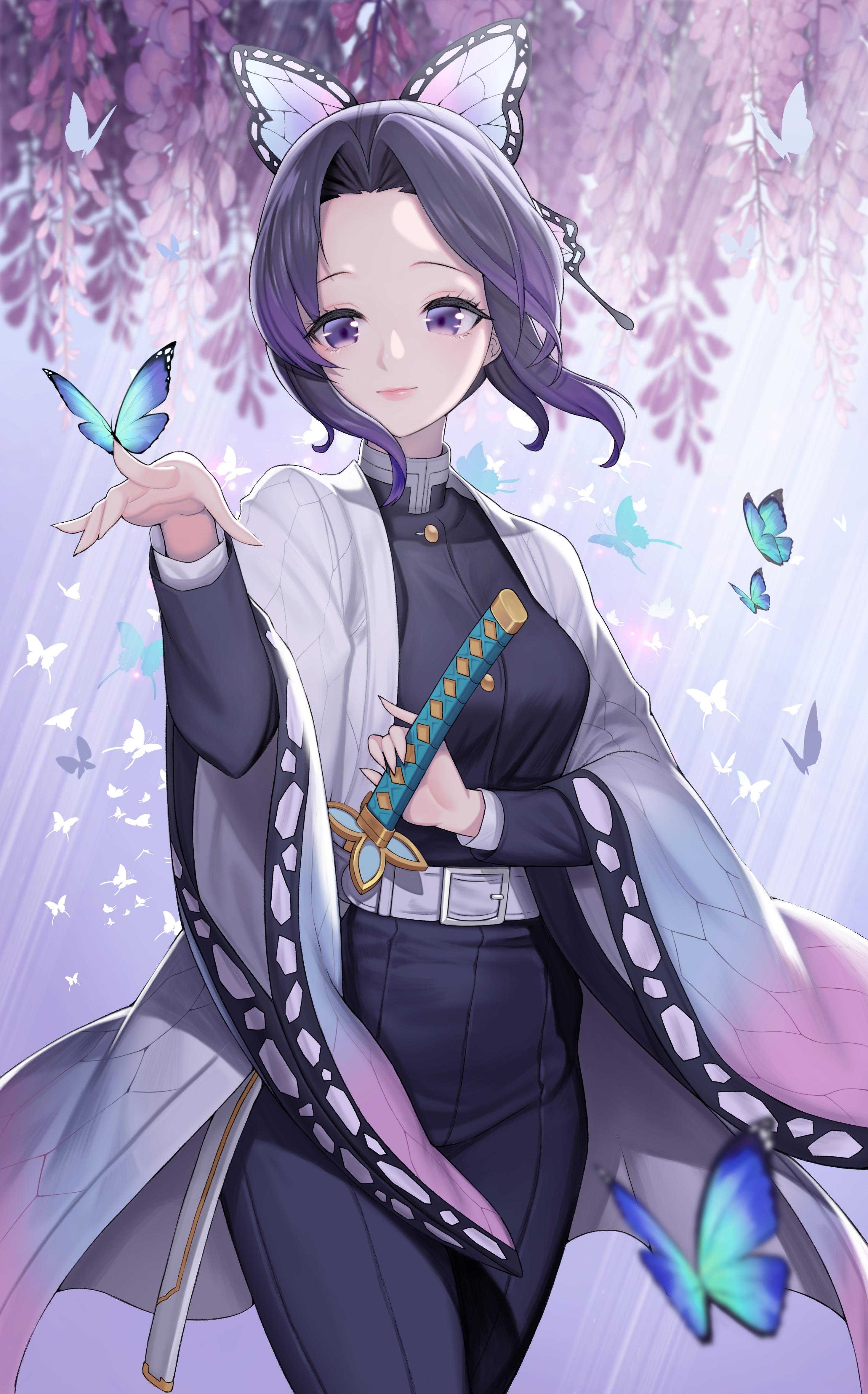 2930x4705 Demon Slayer Butterfly Wallpaper