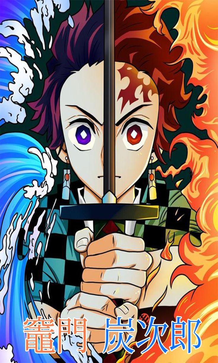 736x1226 Kamado Tanjiro And Water Breathing By Tinuc Id. Anime Demon, Anime Wallpaper, Anime Character Drawing