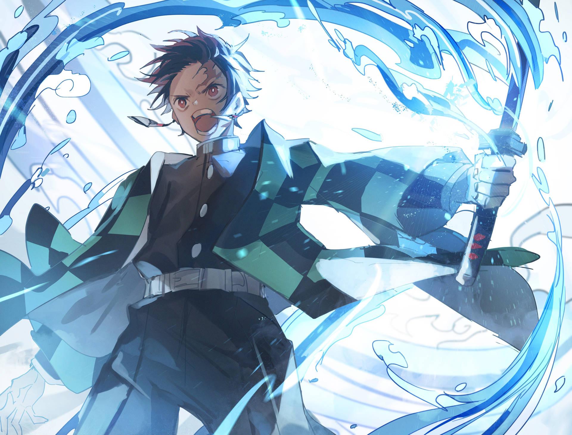 1920x1462 Download Demon Slayer 4k Tanjiro Water Wallpaper