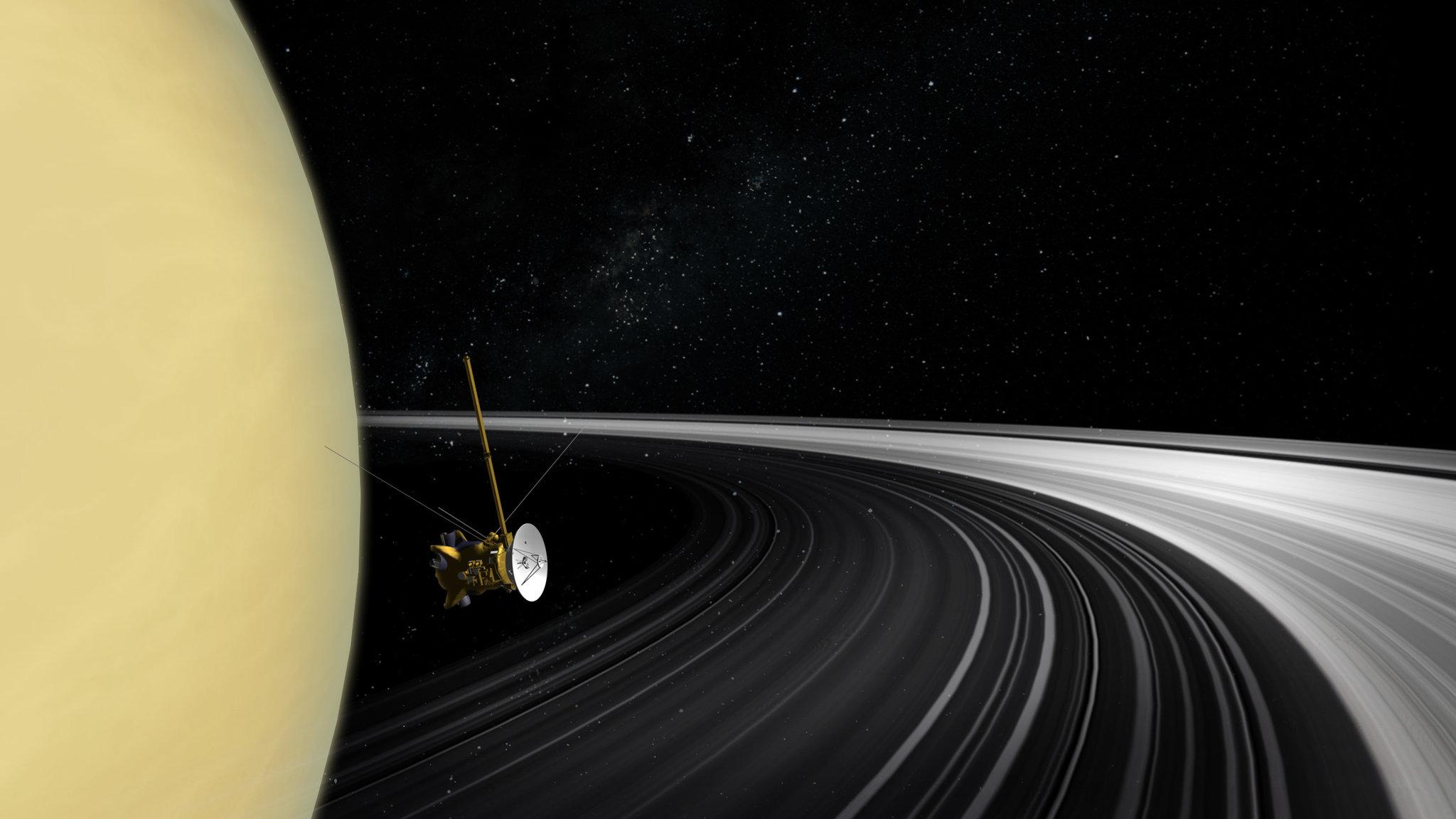 2048x1152 Cassini's Final Mission: Obliteration