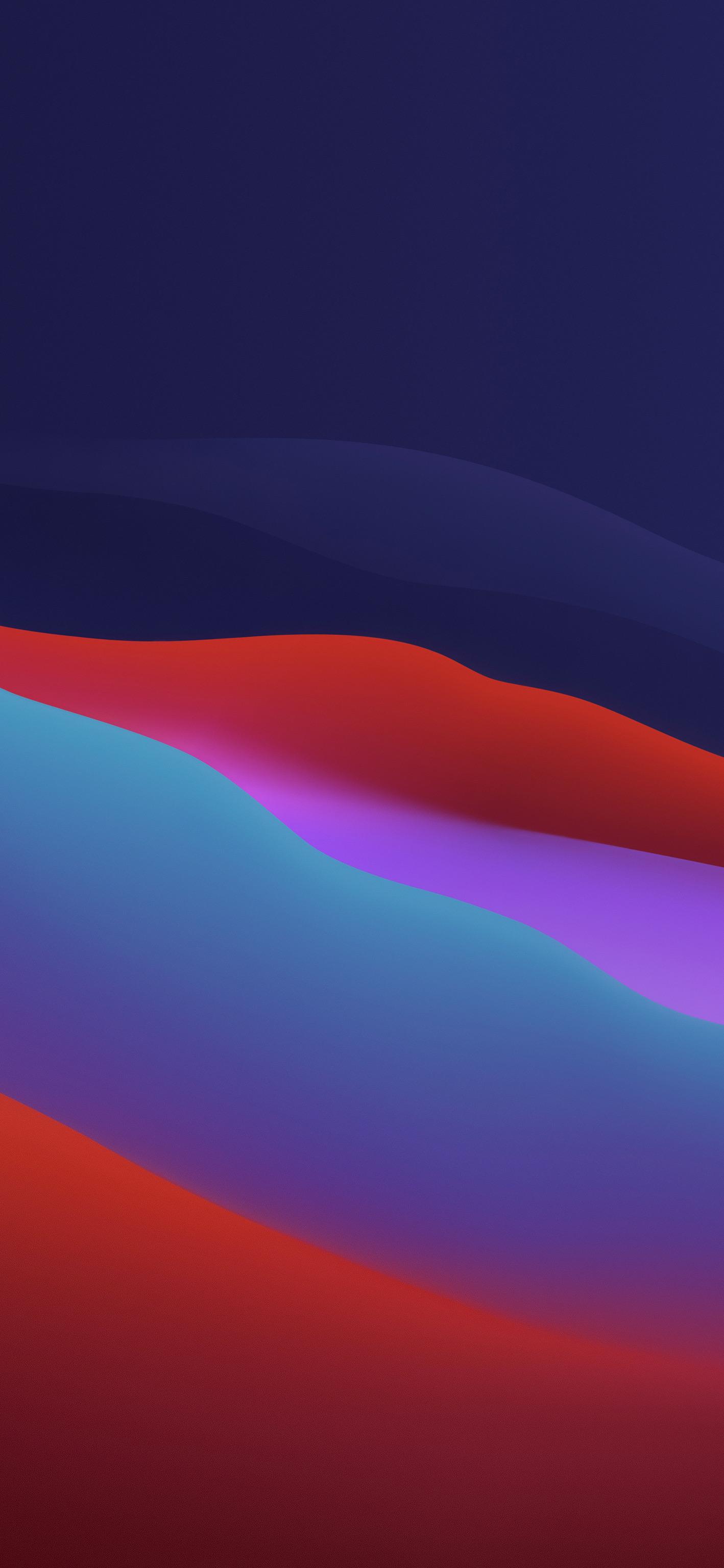 1418x3072 Big Sur dark mode wallpaper