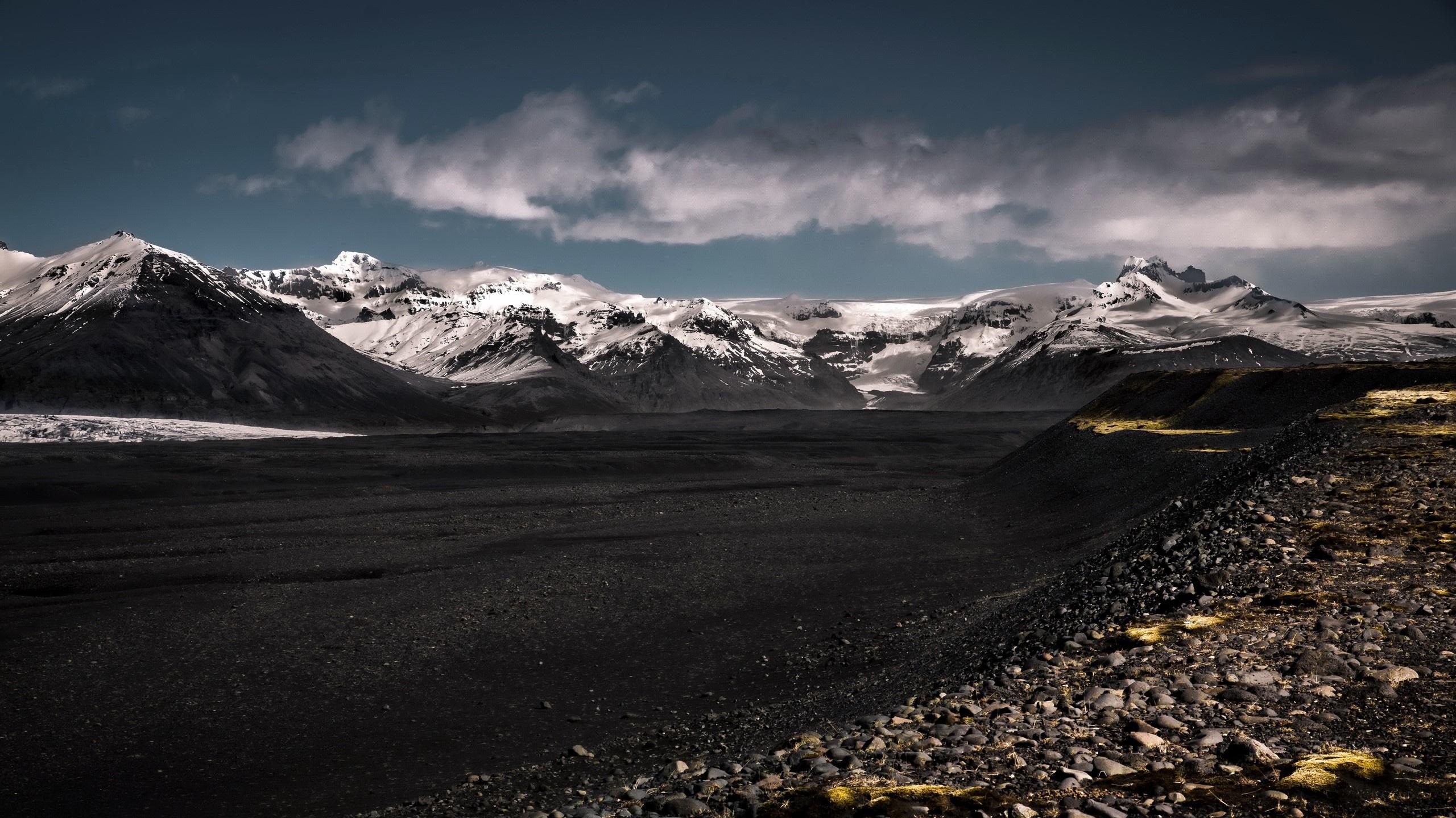 2560x1440 Wallpaper / dark, sky, mountains, nature, landscape free download