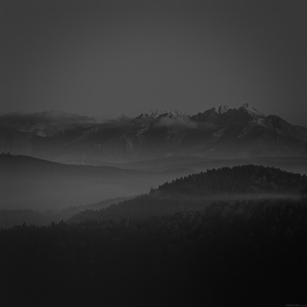 1024x1024 Mountain Peace Dark Sky Nature