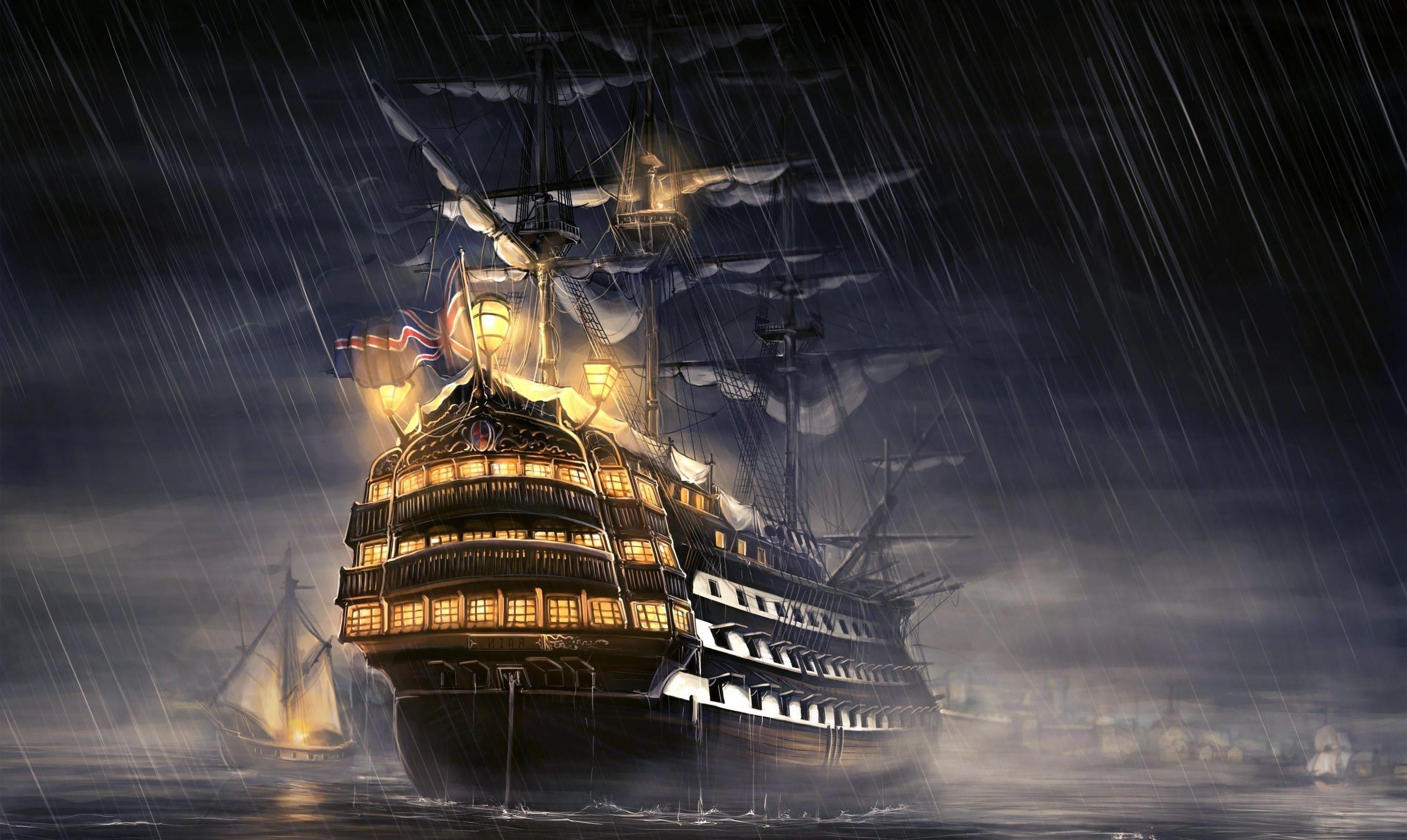 2880x1720 Pirates Of The Caribbean Ship Artwork Wallpaper, HD Artist 4K Wallpaper, Image, Photo and Background