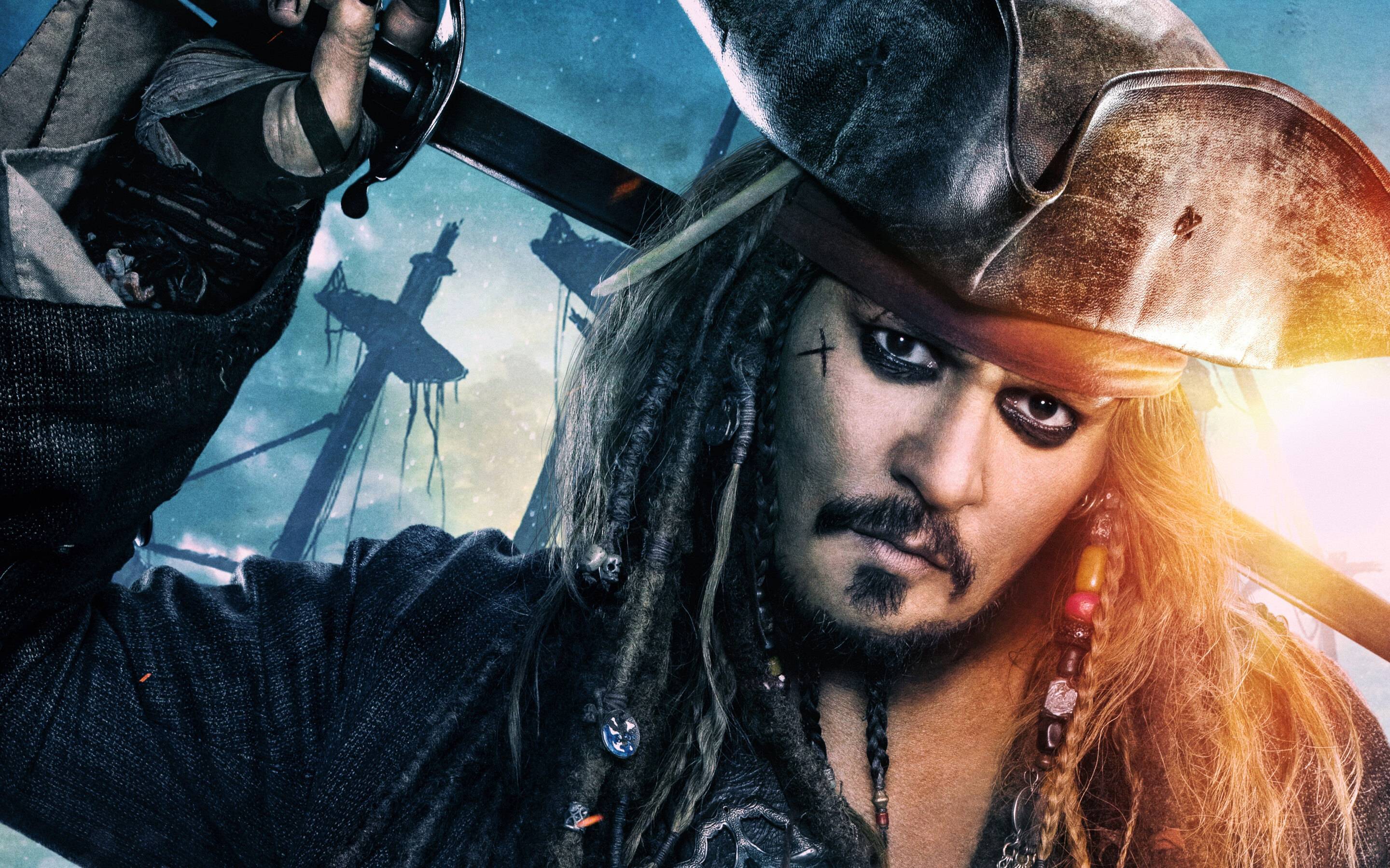 2880x1800 Jack Sparrow In Pirates Of The Caribbean Dead Men Tell No Tales Movie Macbook Pro Retina HD 4k Wallpaper, Image, Background, Photo and Picture